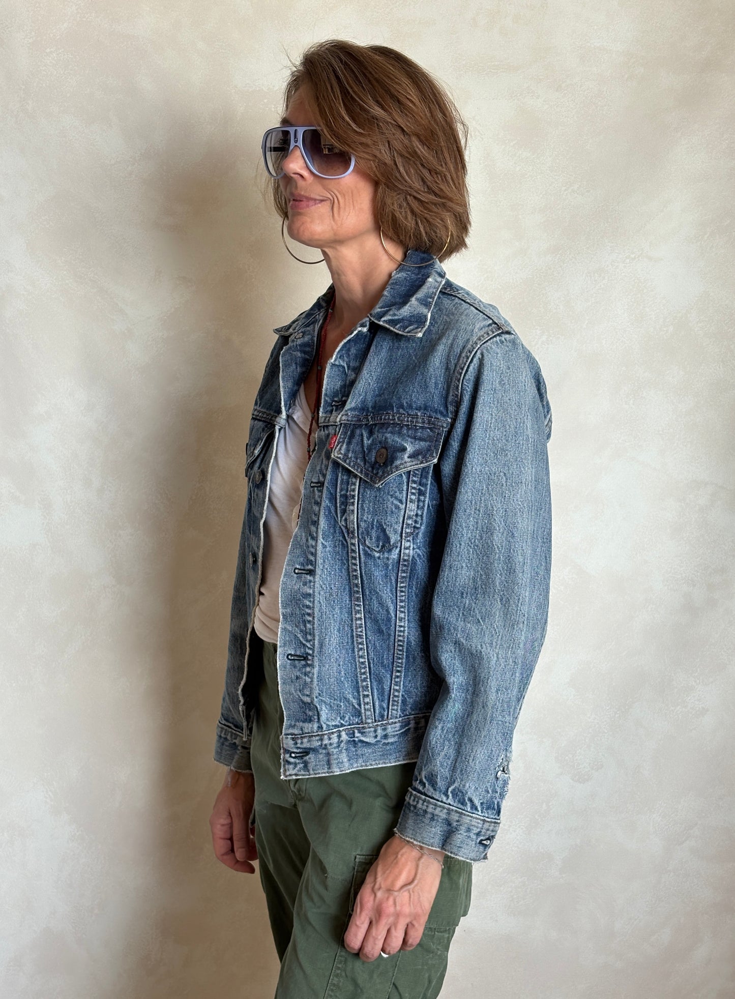 Size 36US / 46EU .Vintage 70s Levi’s Denim Jacket – 2 Pockets – Made in USA - USA Vintage Bcn