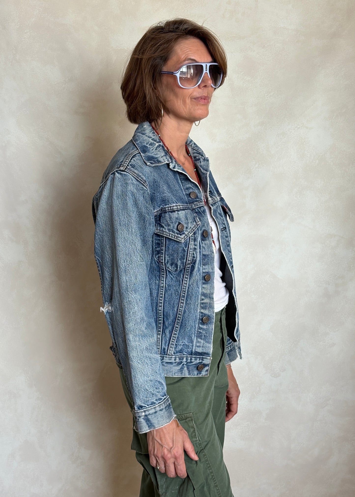 Size 36US / 46EU .Vintage 70s Levi’s Denim Jacket – 2 Pockets – Made in USA - USA Vintage Bcn