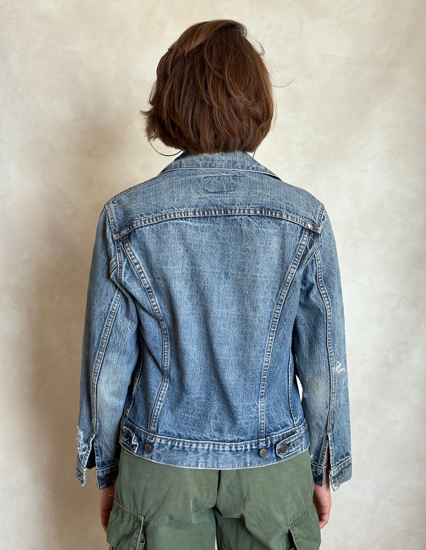 Size 36US / 46EU .Vintage 70s Levi’s Denim Jacket – 2 Pockets – Made in USA - USA Vintage Bcn