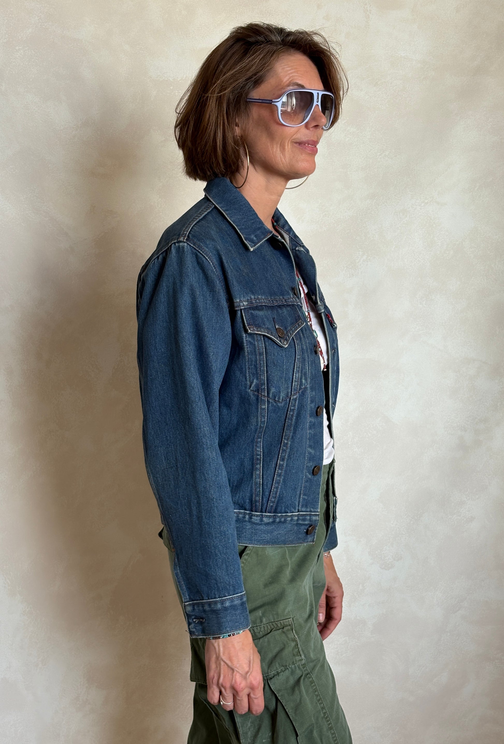 Size 34US / 44EU .Vintage 70s Levi’s Denim Jacket – 2 Pockets – Made in USA - USA Vintage Bcn