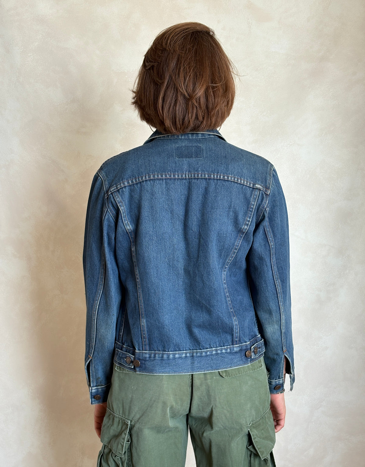 Size 34US / 44EU .Vintage 70s Levi’s Denim Jacket – 2 Pockets – Made in USA-AJ357 Studio