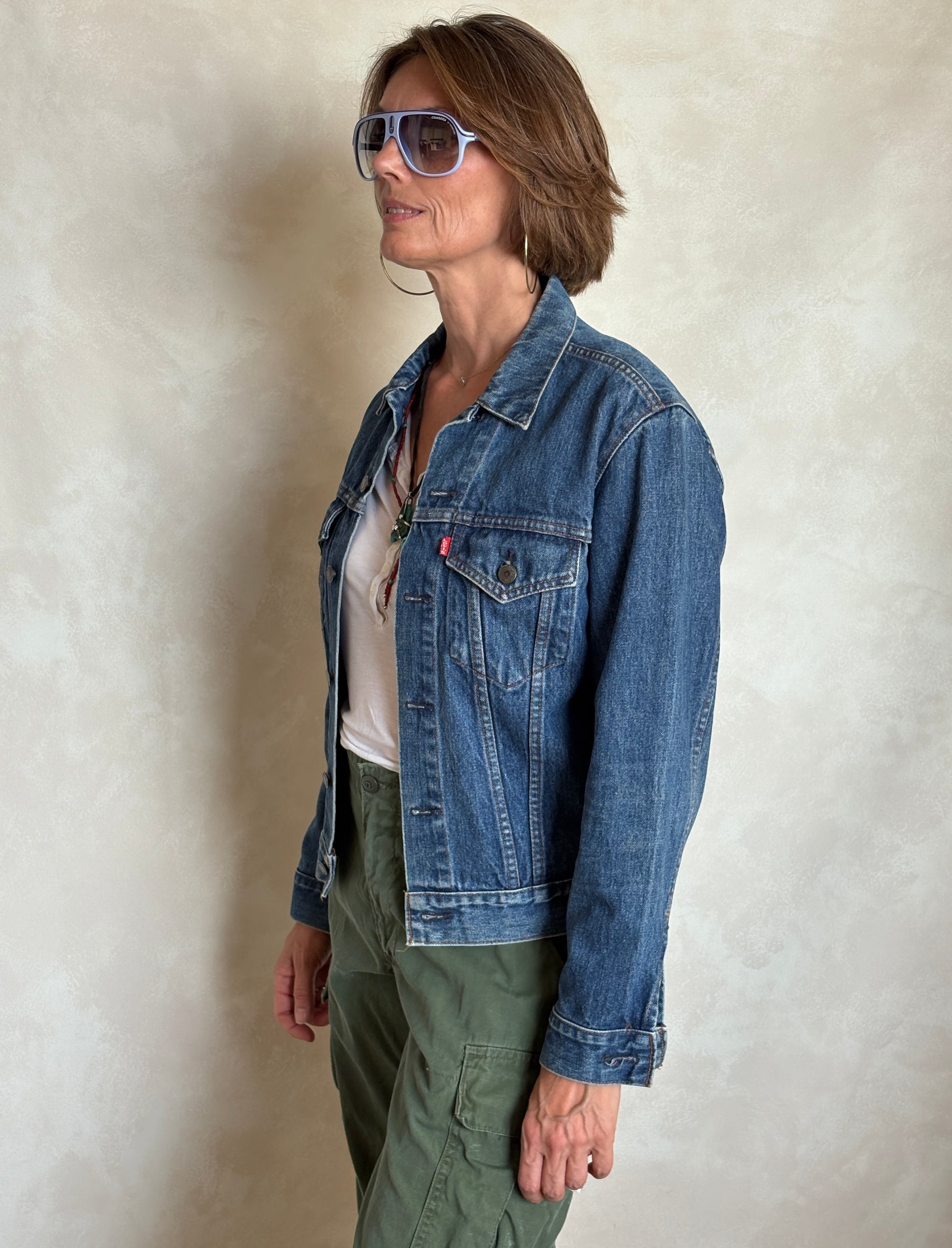 Size 38US/48EU .Vintage 70s Levi’s Denim Jacket – 2 Pockets – Made in USA - USA Vintage Bcn