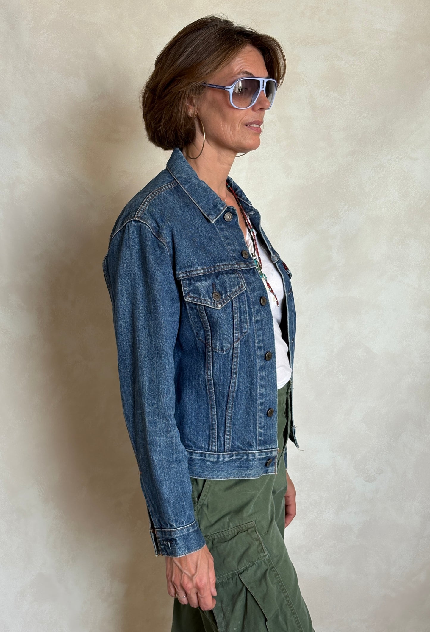 Size 38US/48EU .Vintage 70s Levi’s Denim Jacket – 2 Pockets – Made in USA - USA Vintage Bcn