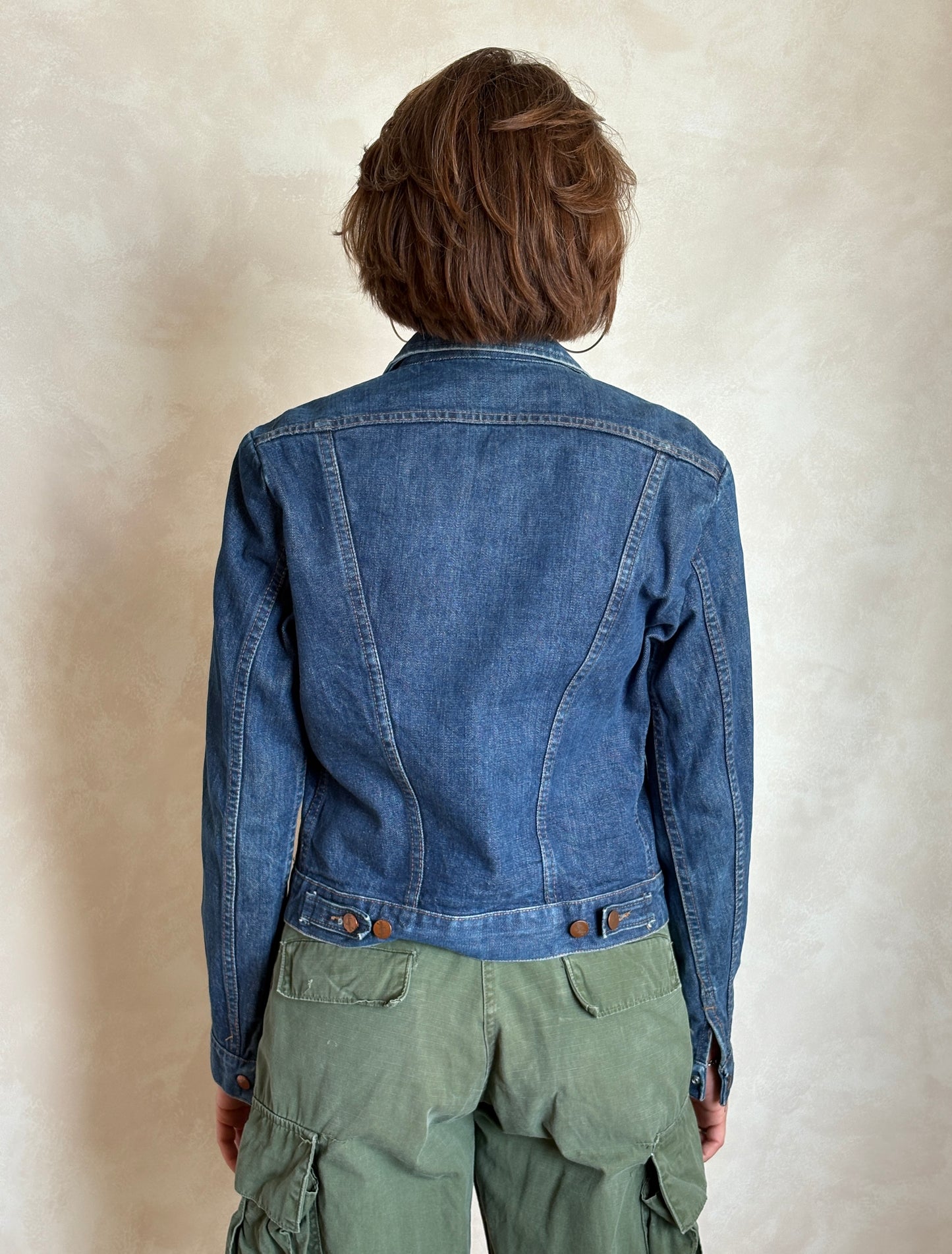 Size 36US / 46EU. Authentic 70s Wrangler denim jacket -4 pockets- Made in the USA - USA Vintage Bcn
