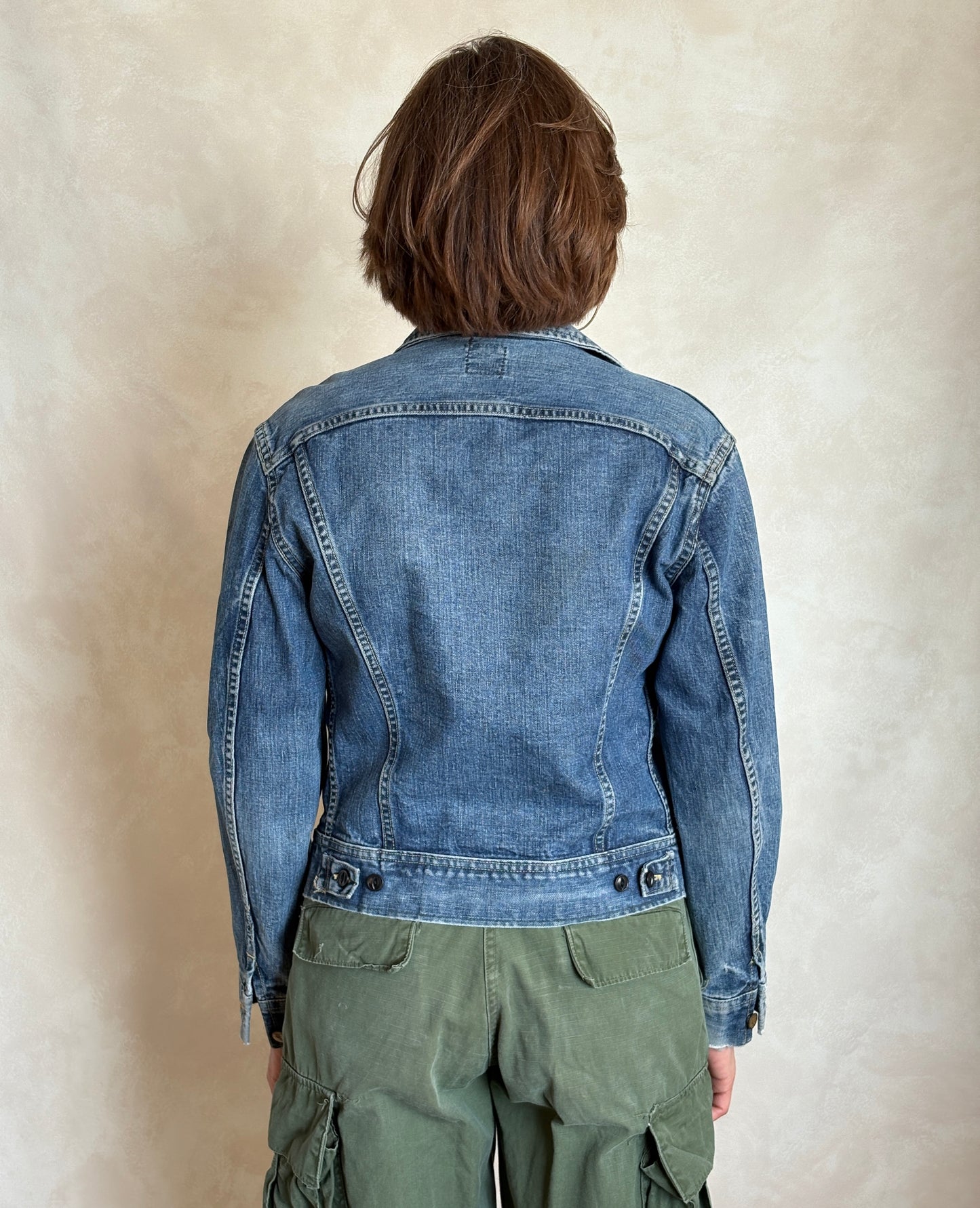 Size 36US / 46EU. Vintage 70s Lee Union Made Denim Shirt – 2 Pockets – Made in USA - USA Vintage Bcn