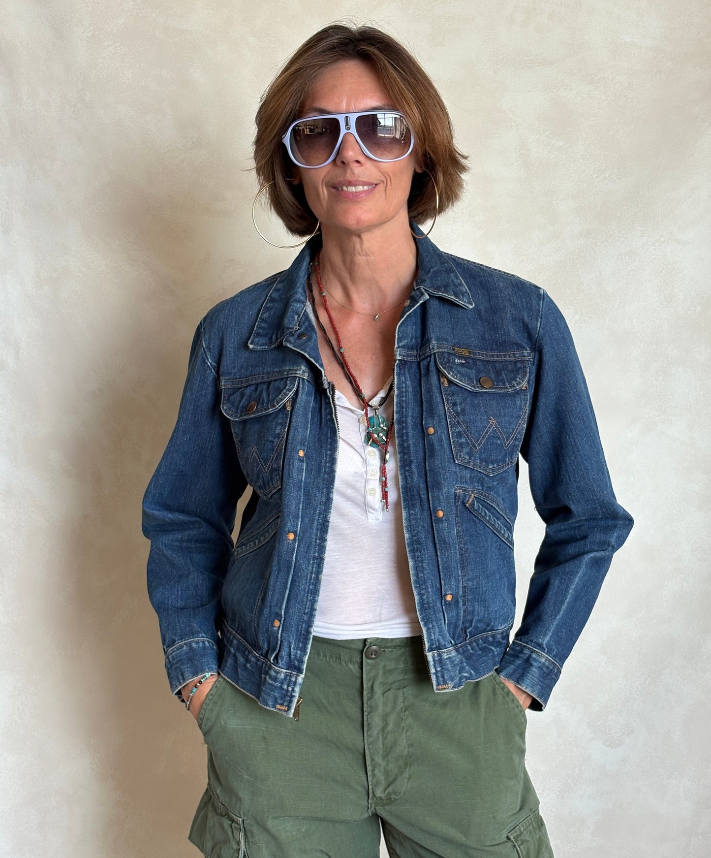 Size 40US . Authentic early 60s 24 MJZ Wrangler jacket – Made in the USA - USA Vintage Bcn
