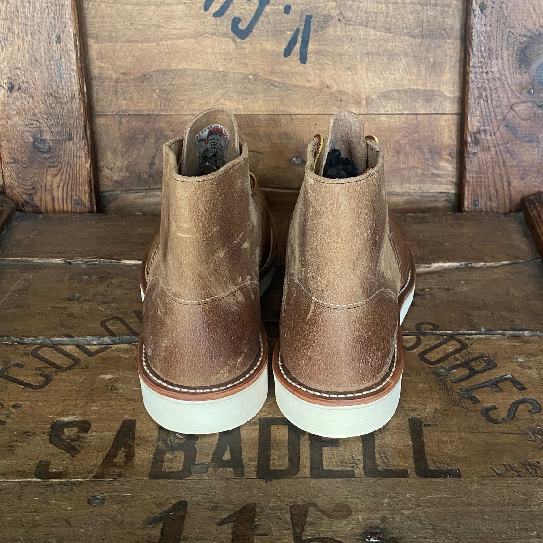 Sz 7.5D (40 EU ) R W 8181 round toe Hawthorne Muleskinners ( Second ) - USA Vintage Bcn