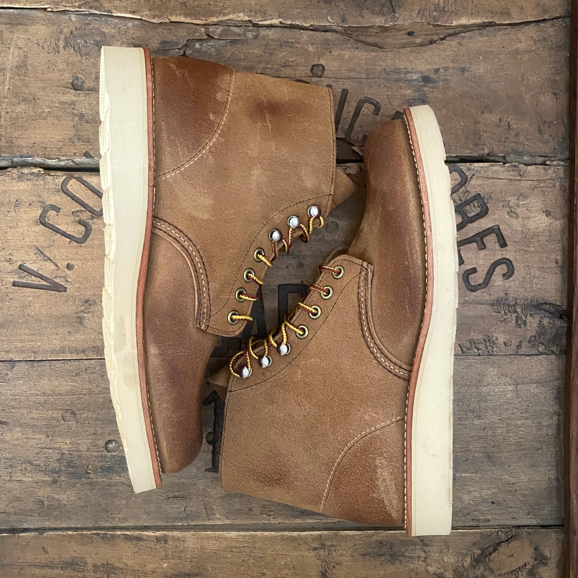 Sz 7.5D (40 EU ) R W 8181 round toe Hawthorne Muleskinners ( Second ) - USA Vintage Bcn
