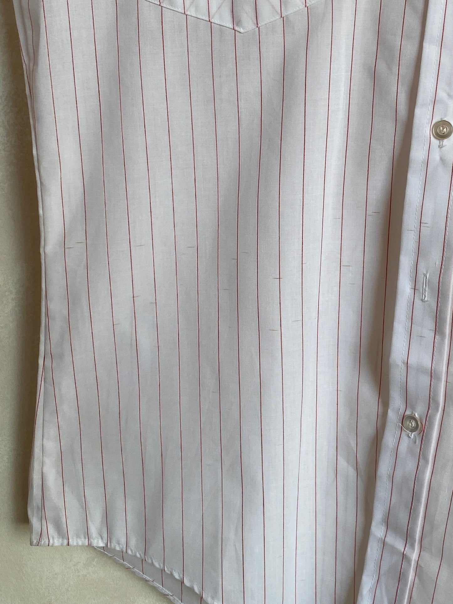 Med. Vintage Budweiser stripe Work shirt Made in USA - USA Vintage Bcn