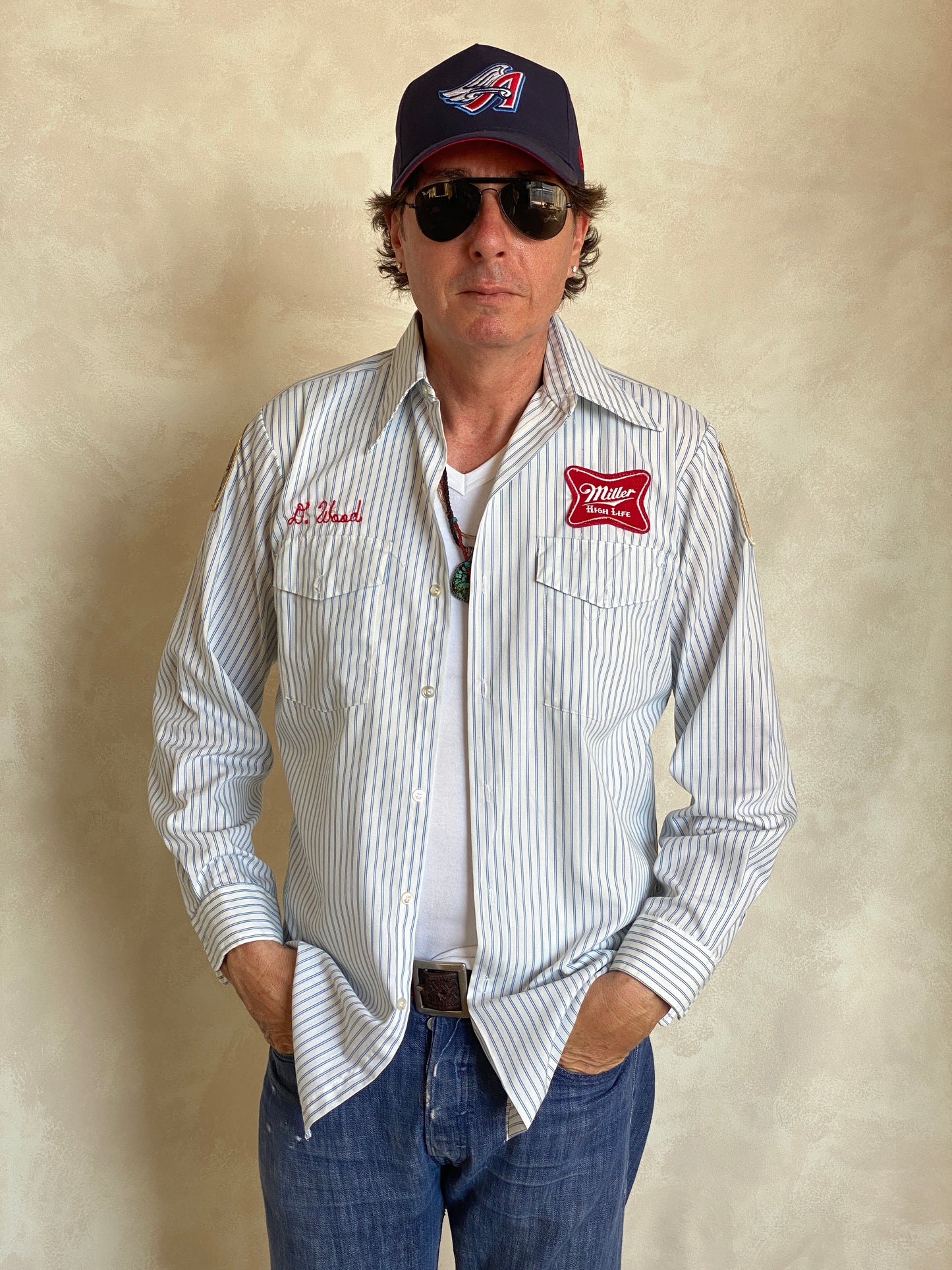 Med. Vintage Miller Work shirt Made in USA - USA Vintage Bcn