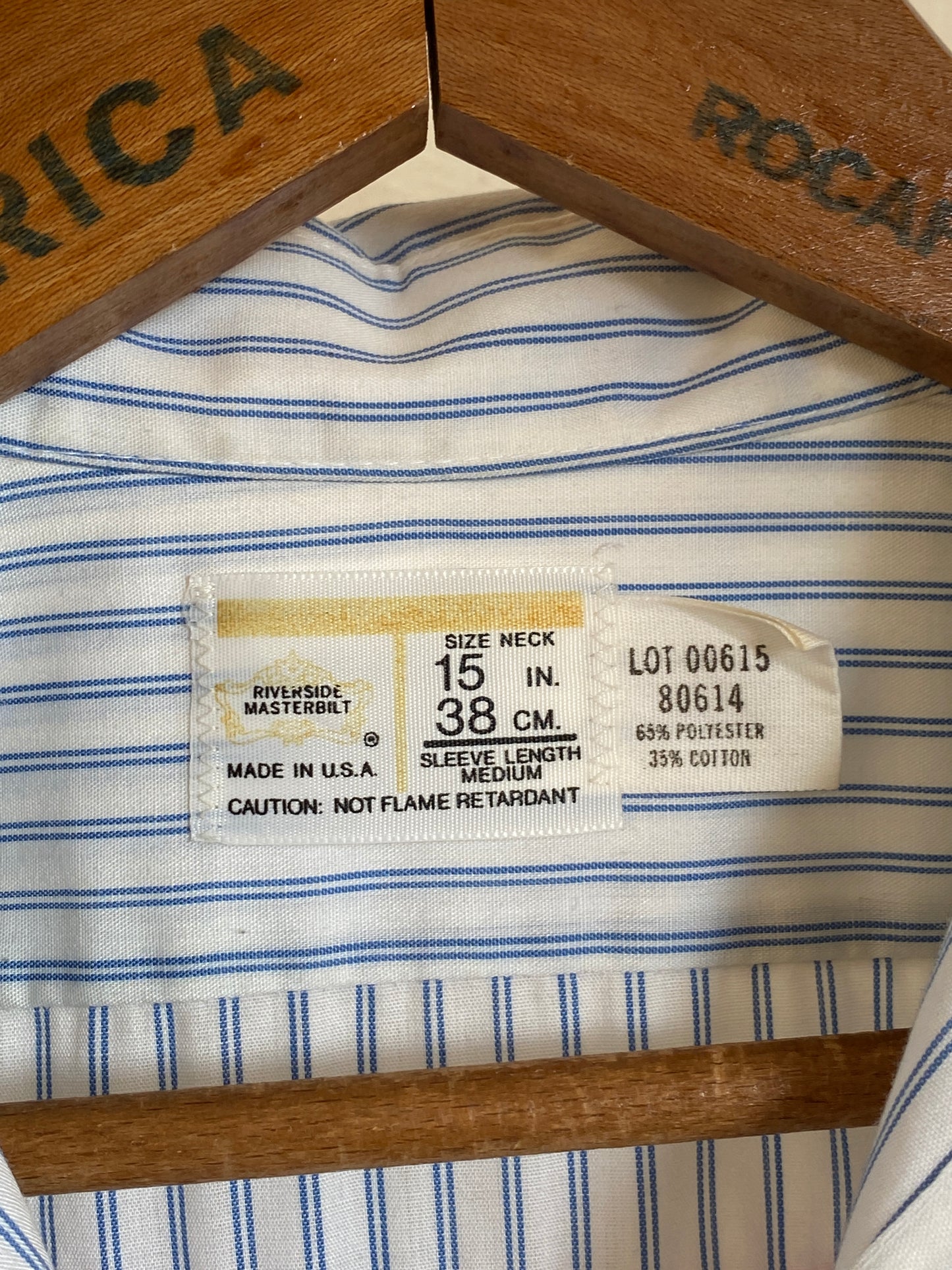 Med. Vintage Miller Work shirt Made in USA-AJ357 Studio