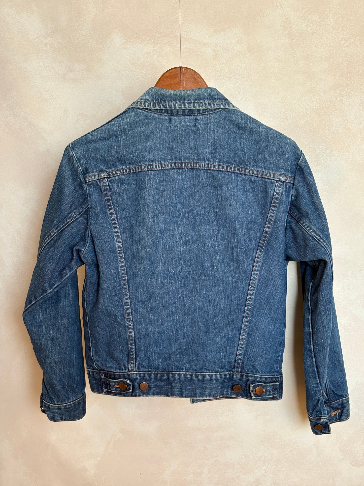 Size 36US /46EU. Vintage 70s Wrangler Denim Jacket – 2 Pockets – Made in USA - USA Vintage Bcn