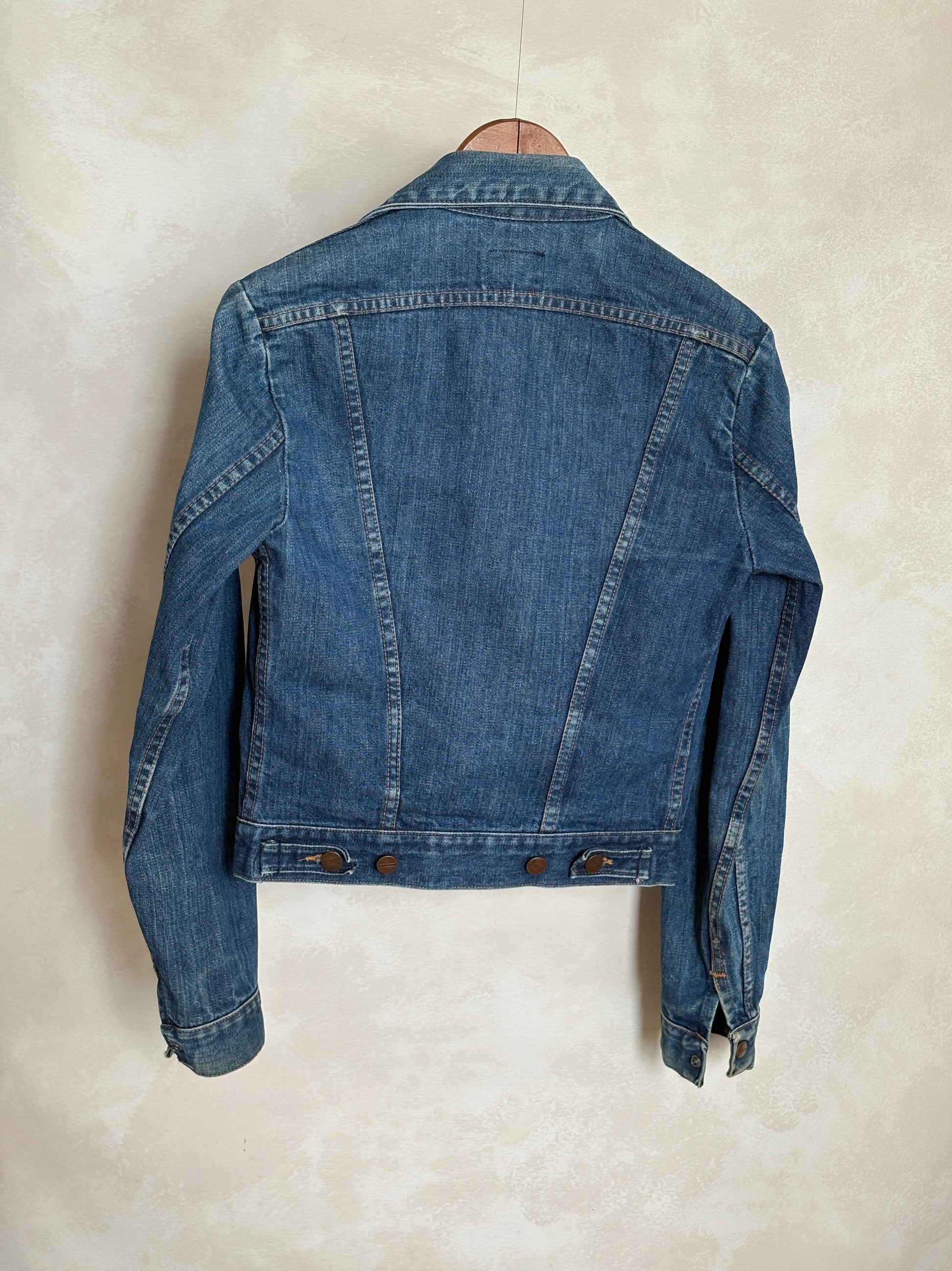 Size 34US /44EU USA .Vintage 80s Maverick Denim Jacket – 4 Pockets – Made in USA - USA Vintage Bcn