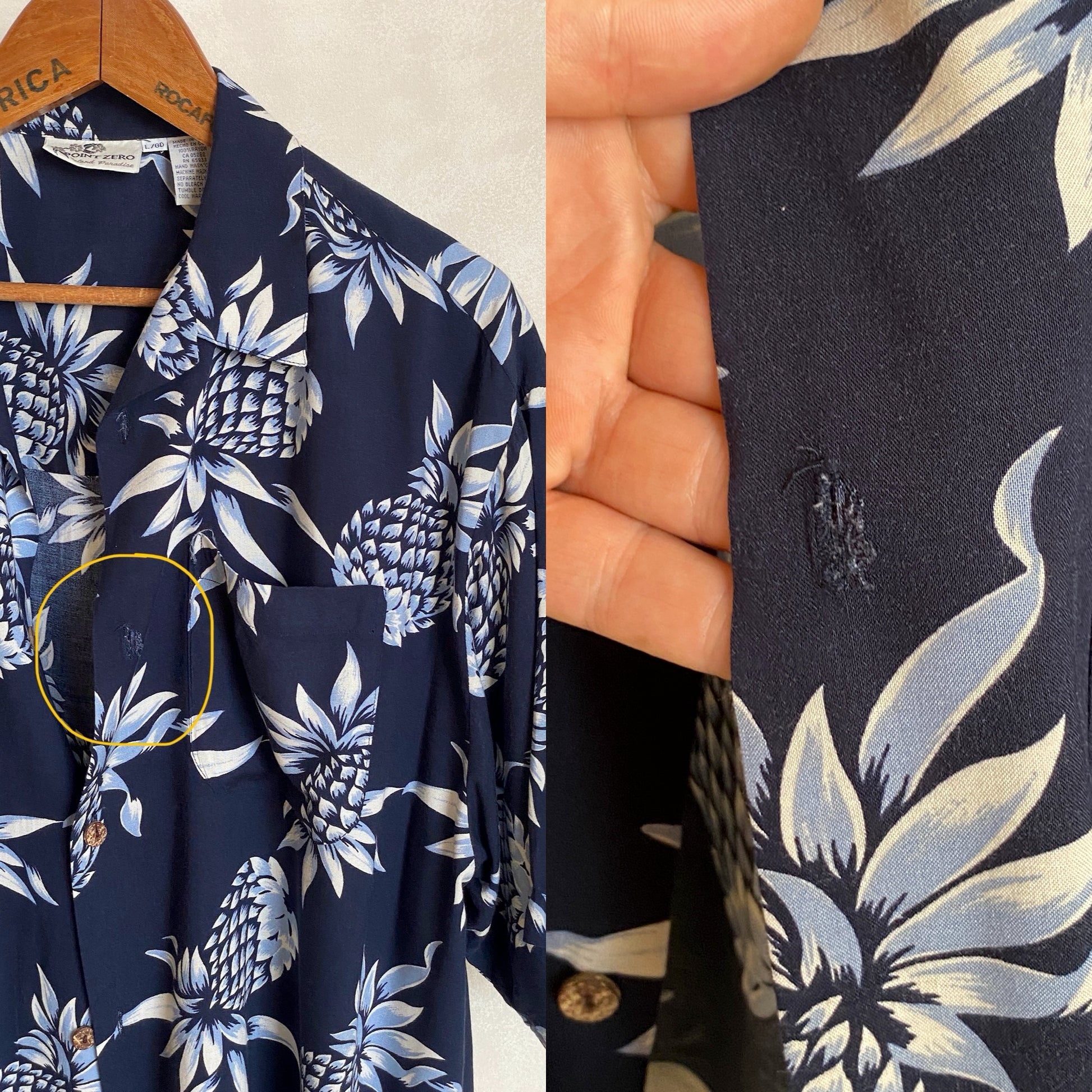 Size Large. Vintage 90s Hawaiian shirt - USA Vintage Bcn