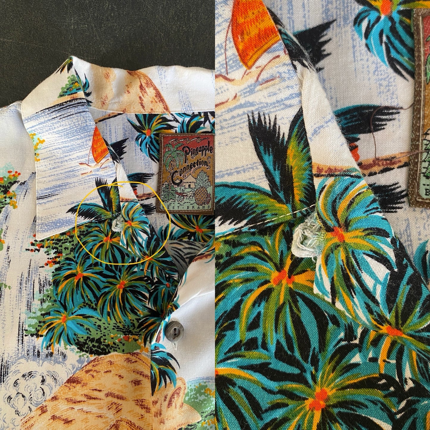 Size Large. Vintage 90s Hawaiian shirt - USA Vintage Bcn