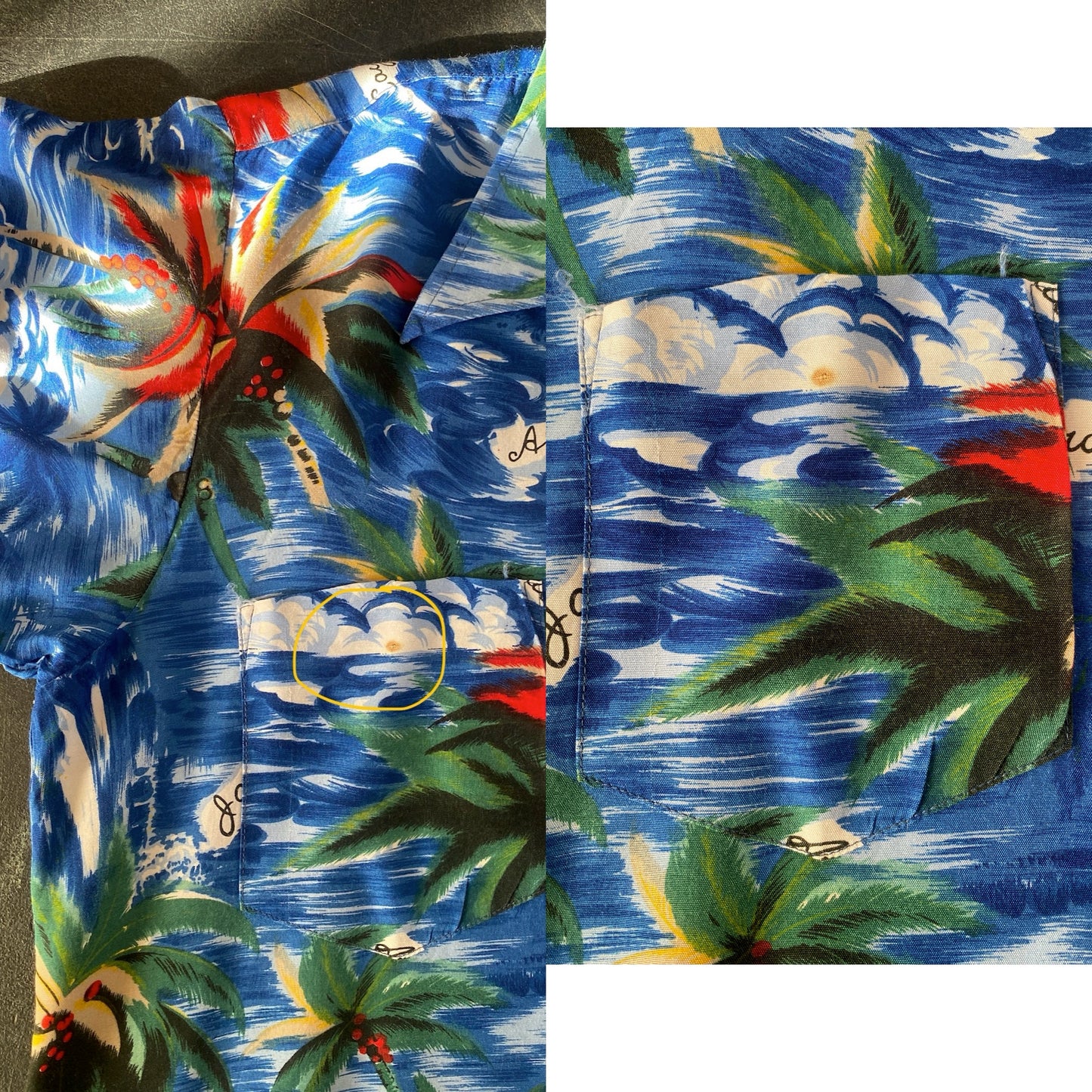Size Large. Vintage 70s Hawaiian shirt - USA Vintage Bcn