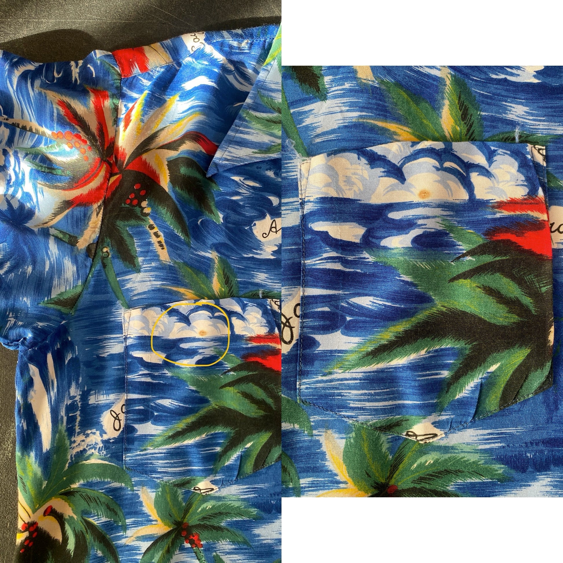 Size Large. Vintage 70s Hawaiian shirt - USA Vintage Bcn