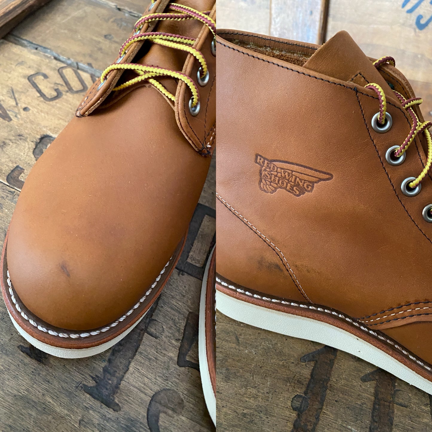 Size 9 D (42 EU ) Red Wing Heritage Classic Round Toe 9107 Boots Made In USA ( Second )