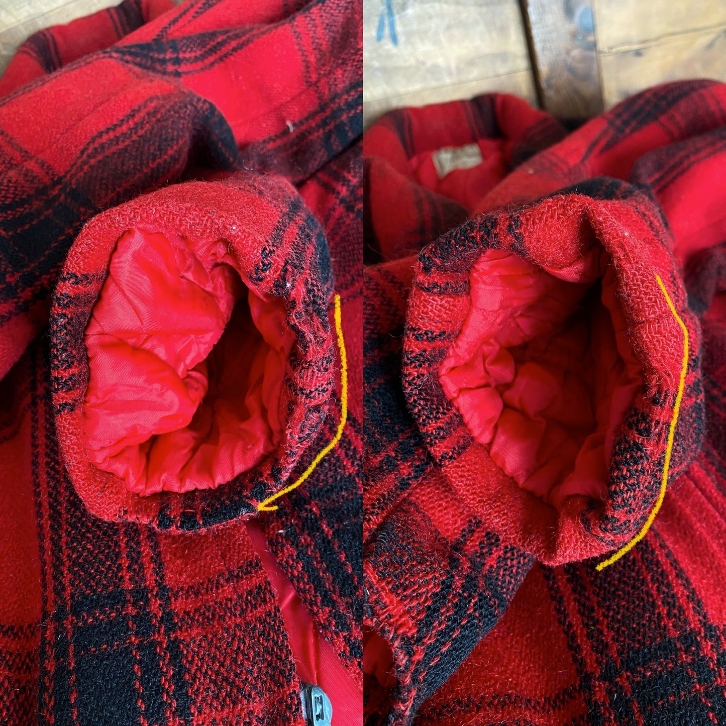 Size 42 US (52EU) 50s Penneys  hunting plaid wool jacket Made in USA
