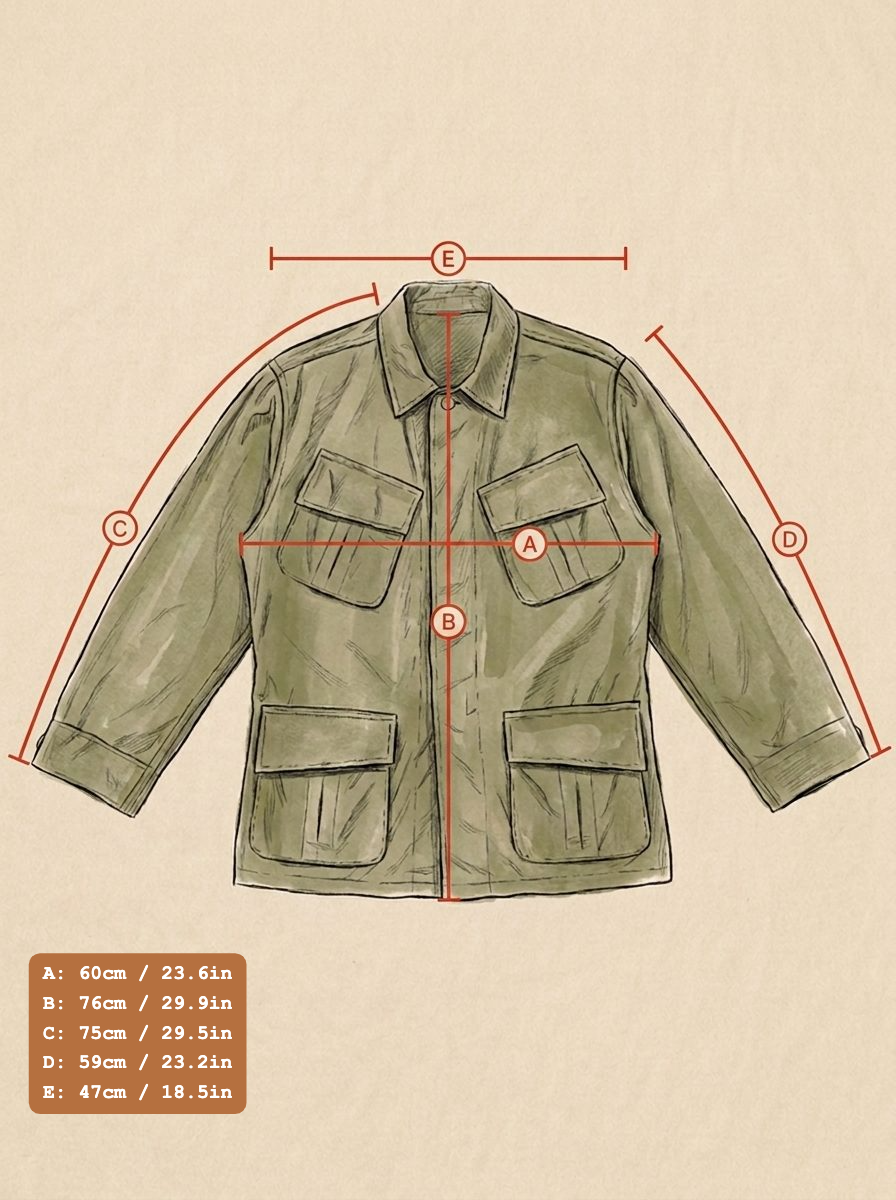 Med Reg. Authentic Third Pattern 1968 US Army Vintage Vietnam jungle jacket.