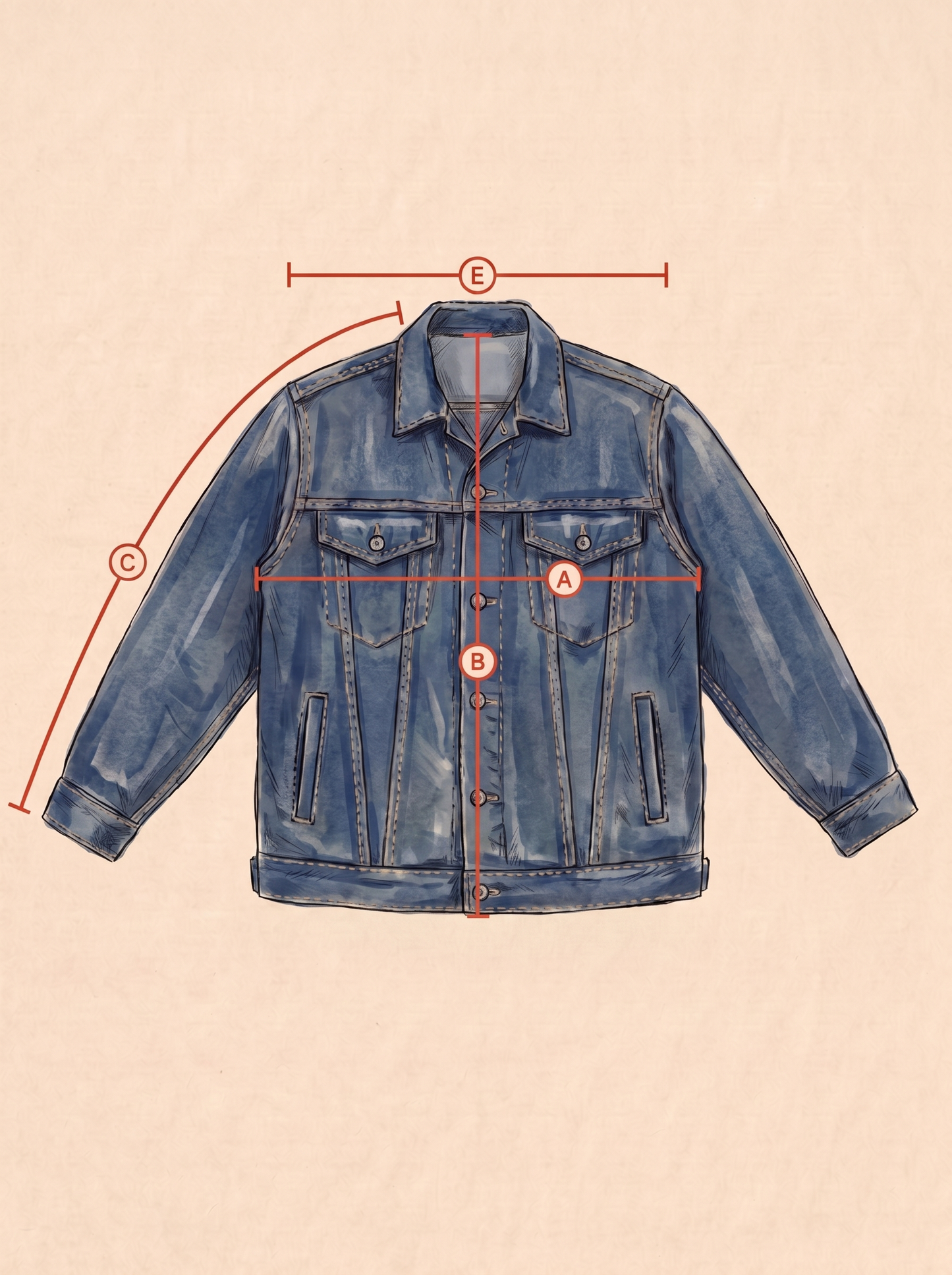Vintage 70s Lee Union Made Denim Jacket | 2 Pockets | Made in USA | Size 44US / 54EU | Classic Blue Jean Workwear | AJ357 Studio