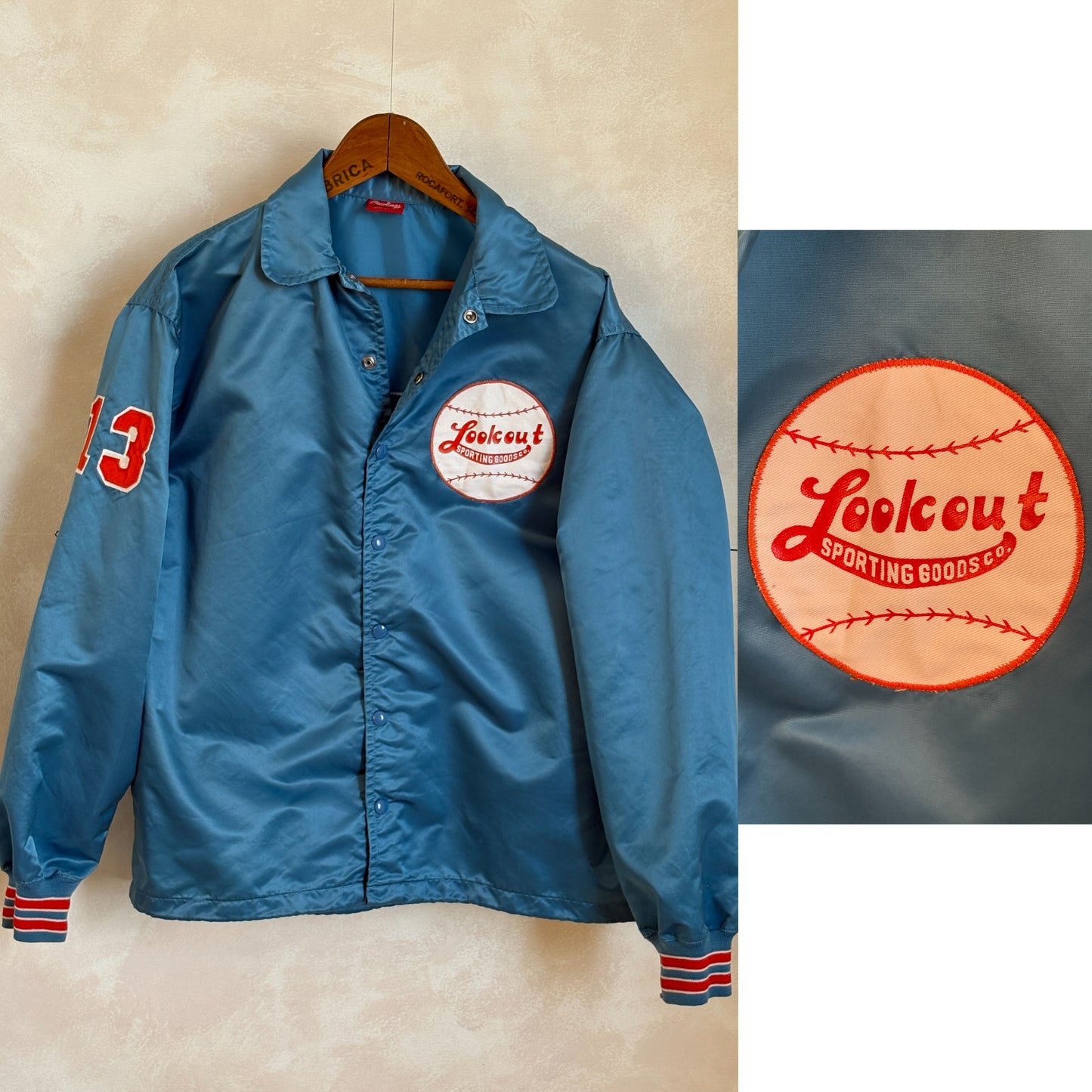 Size Large. Vintage 70s windbreaker made in USA - USA Vintage Bcn