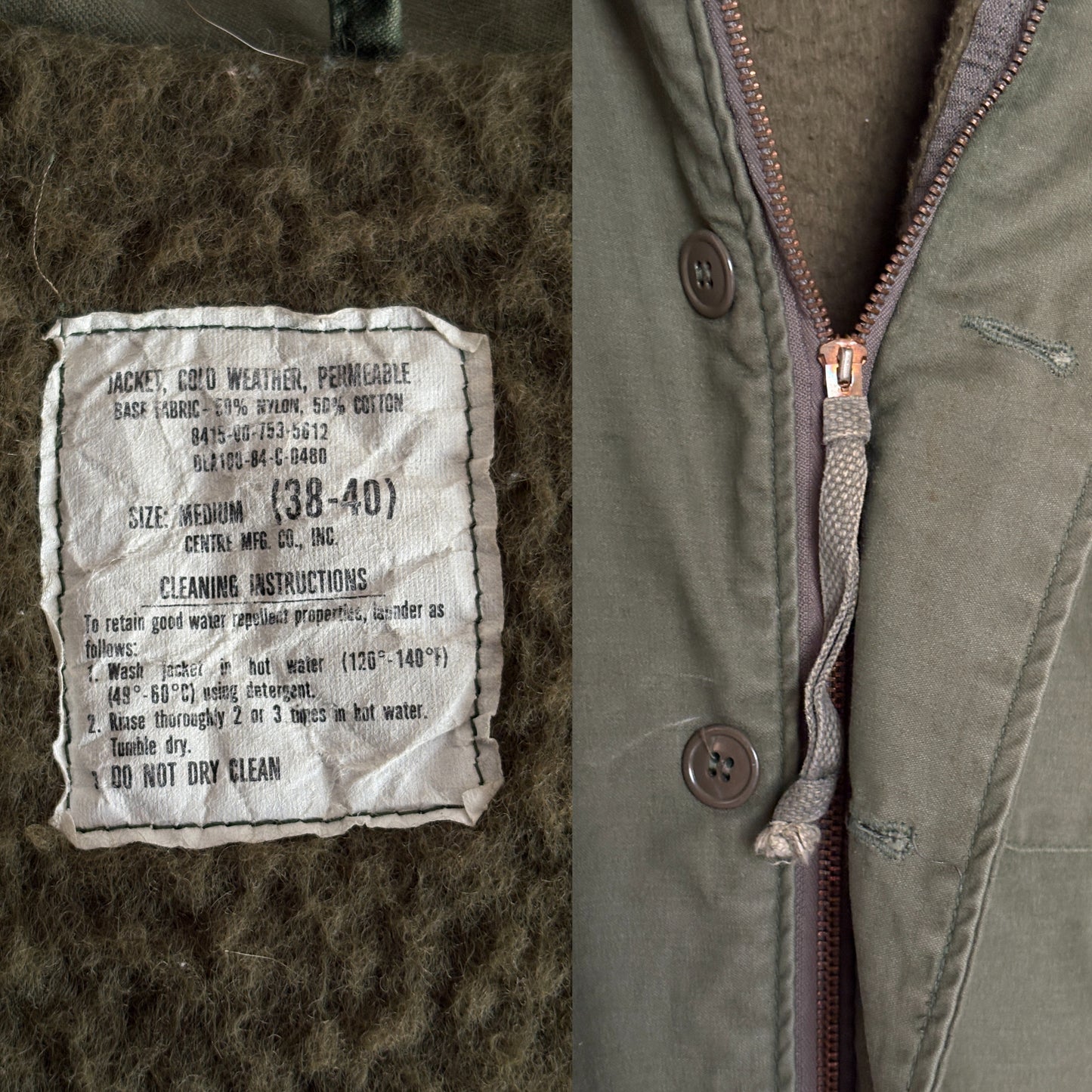 US Navy A-2 Deck Jacket — Authentic Military Outerwear. Size Medium-AJ357 Studio