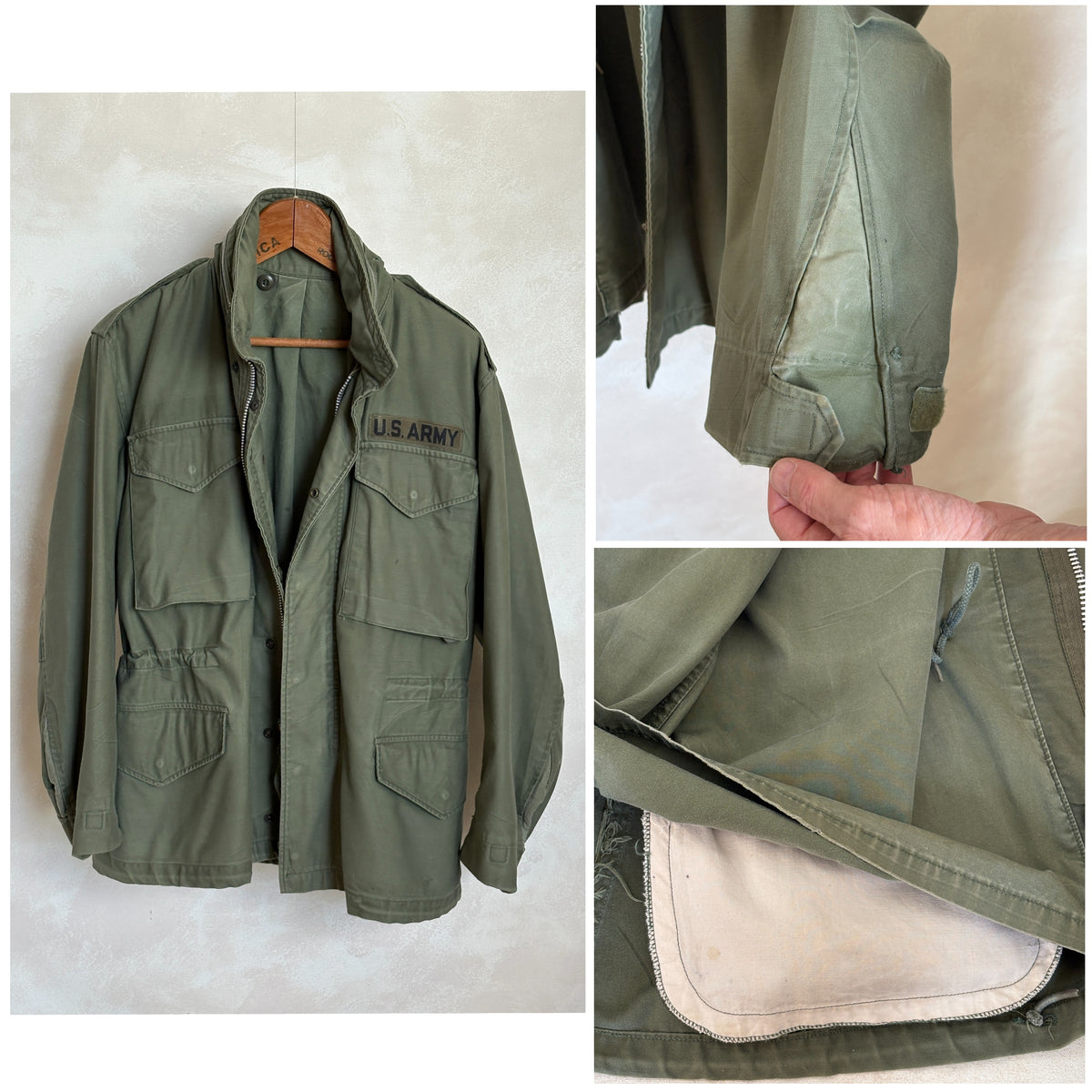 Small Regular – Authentic 1967 US Army M-65 Field Jacket Military-AJ357 Studio