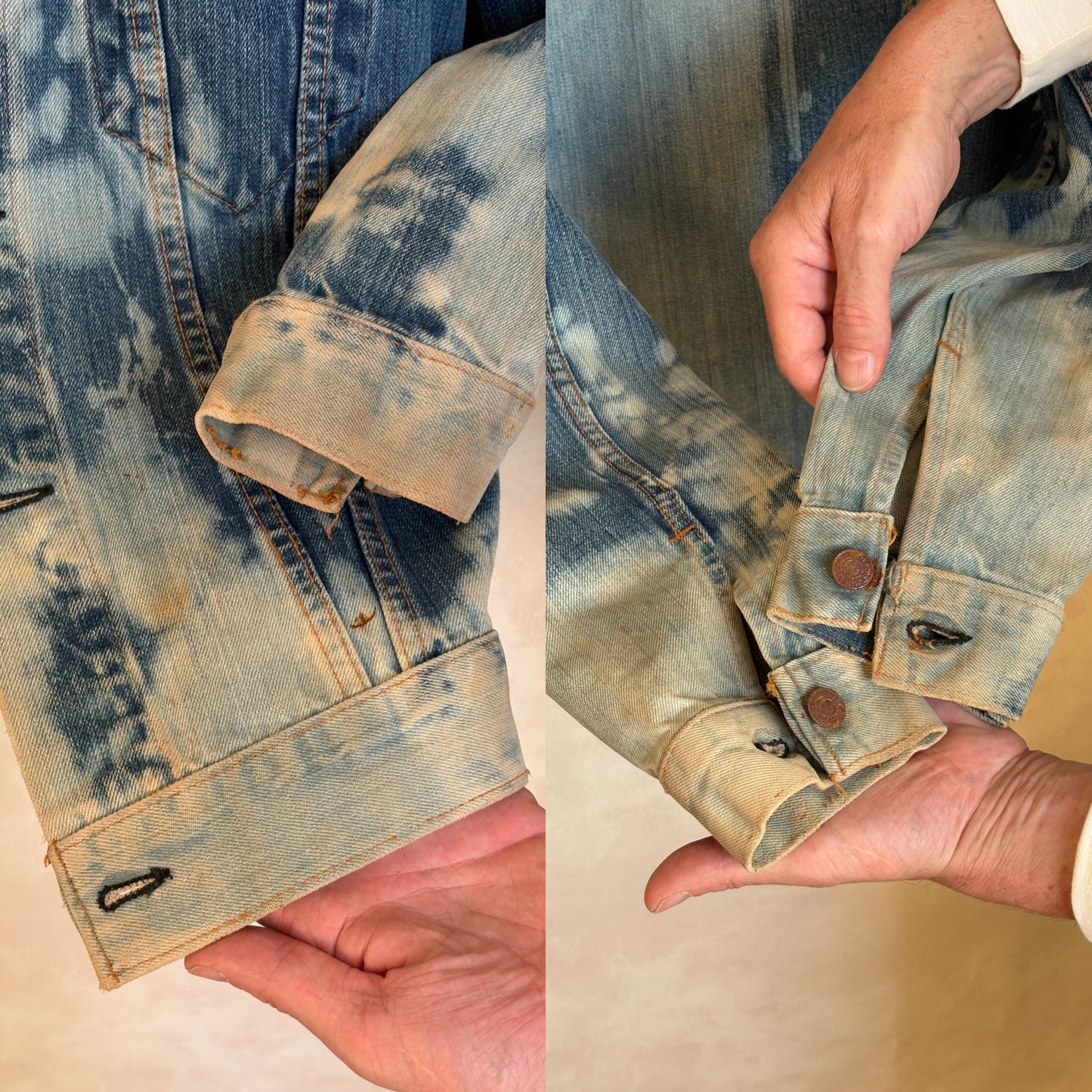 Size 38US / 48EU. Vintage 70s Levi’s Denim Jacket – 2 Pockets – Made in USA - USA Vintage Bcn