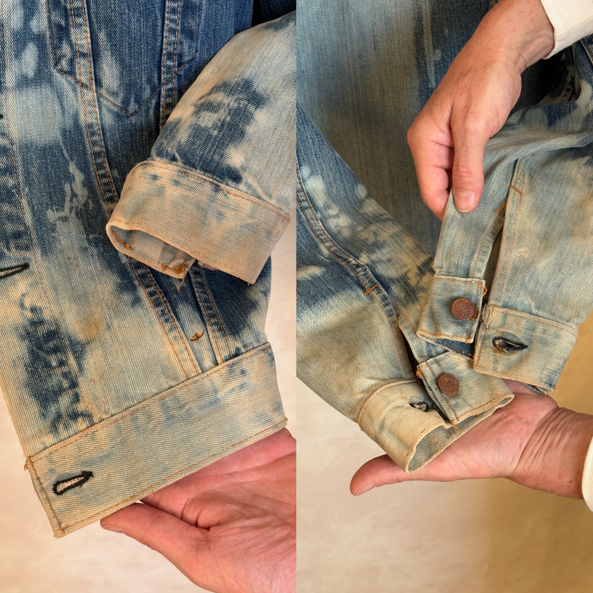 Size 38US / 48EU. Vintage 70s Levi’s Denim Jacket – 2 Pockets – Made in USA - USA Vintage Bcn
