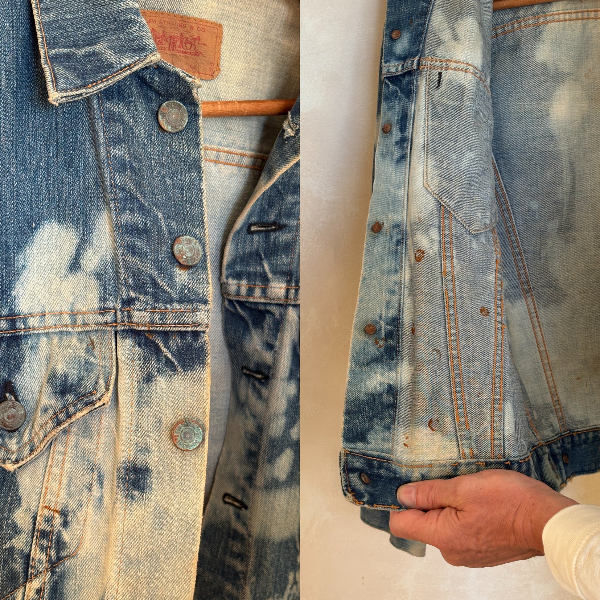 Size 38US / 48EU. Vintage 70s Levi’s Denim Jacket – 2 Pockets – Made in USA - USA Vintage Bcn