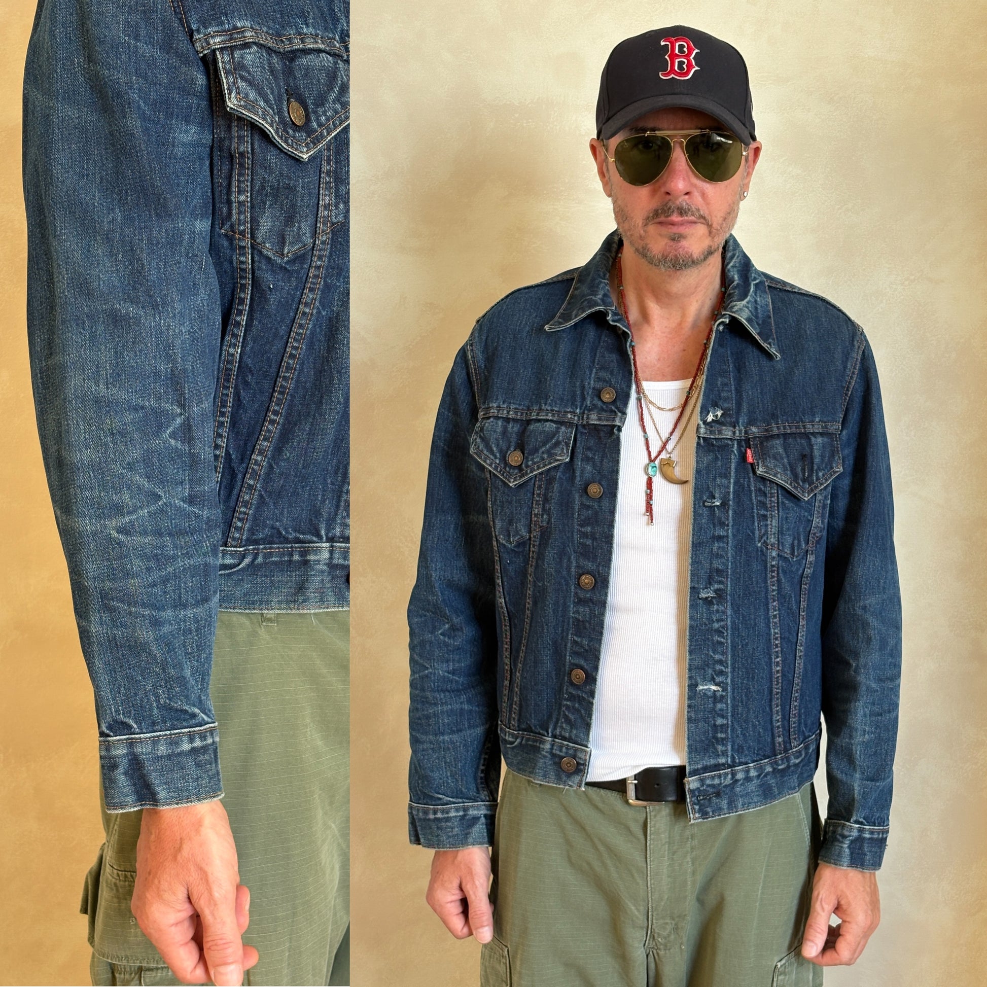 Size 42US / 52EU . Vintage 70s Levis single stitch jacket Made in USA. - USA Vintage Bcn