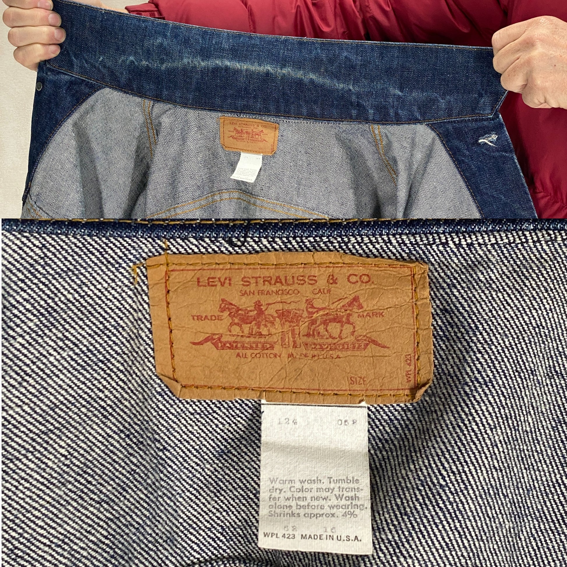 Size 42US / 52EU Vintage 4 pockets Levis Jacket Made in Canada - USA Vintage Bcn