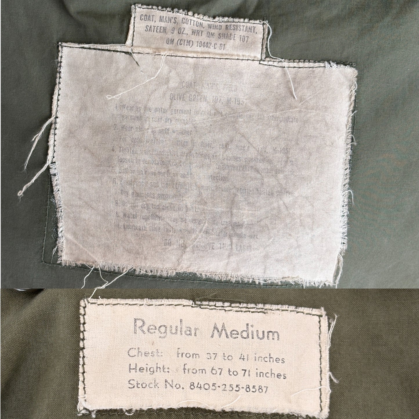 Authentic 1961 US Army M-51 Field Jacket – OG-107 – Vintage Military Issue Made in USA-AJ357 Studio-AJ357 Studio