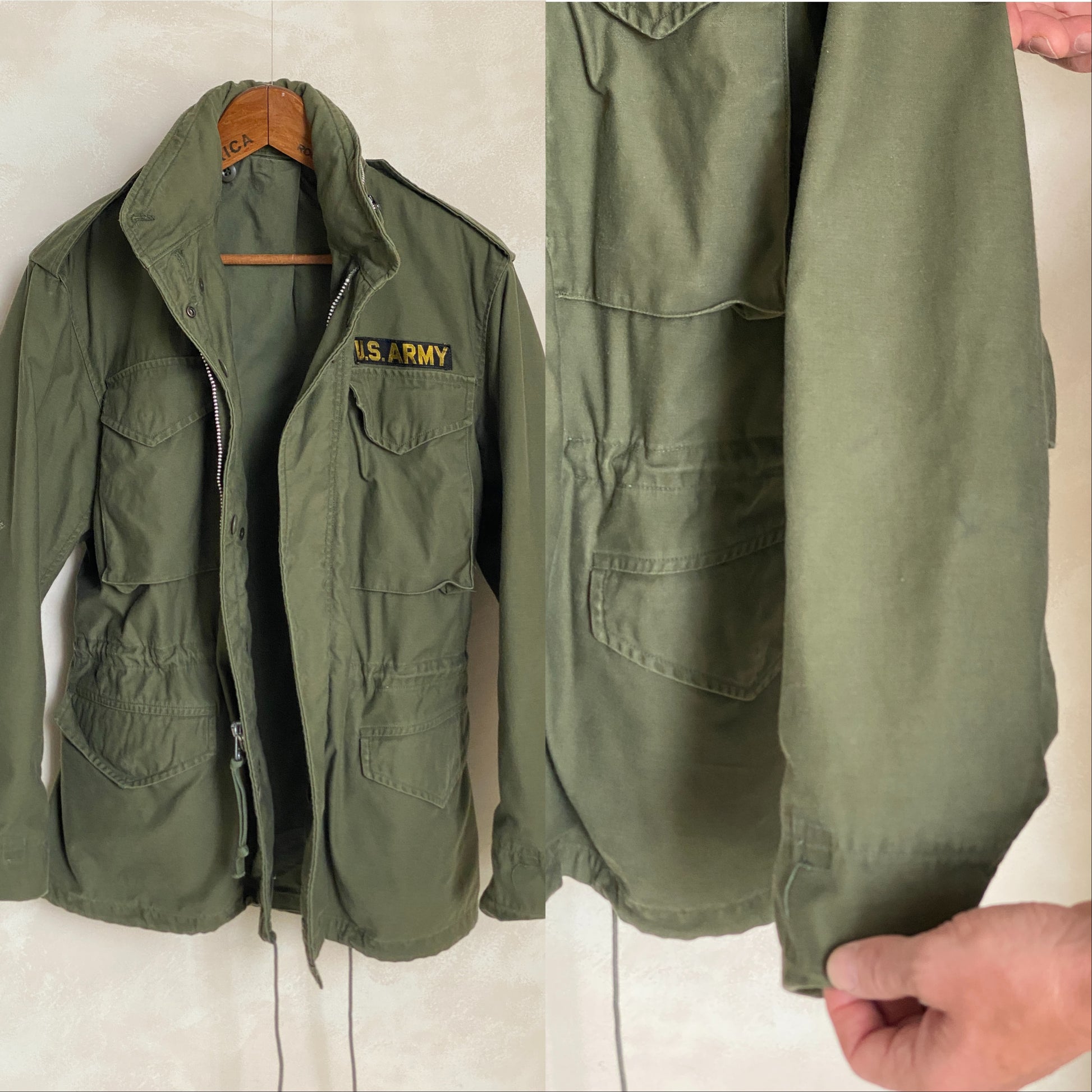 Small Reg. Authentic 1967 US M-65 field jacket Military - USA Vintage Bcn