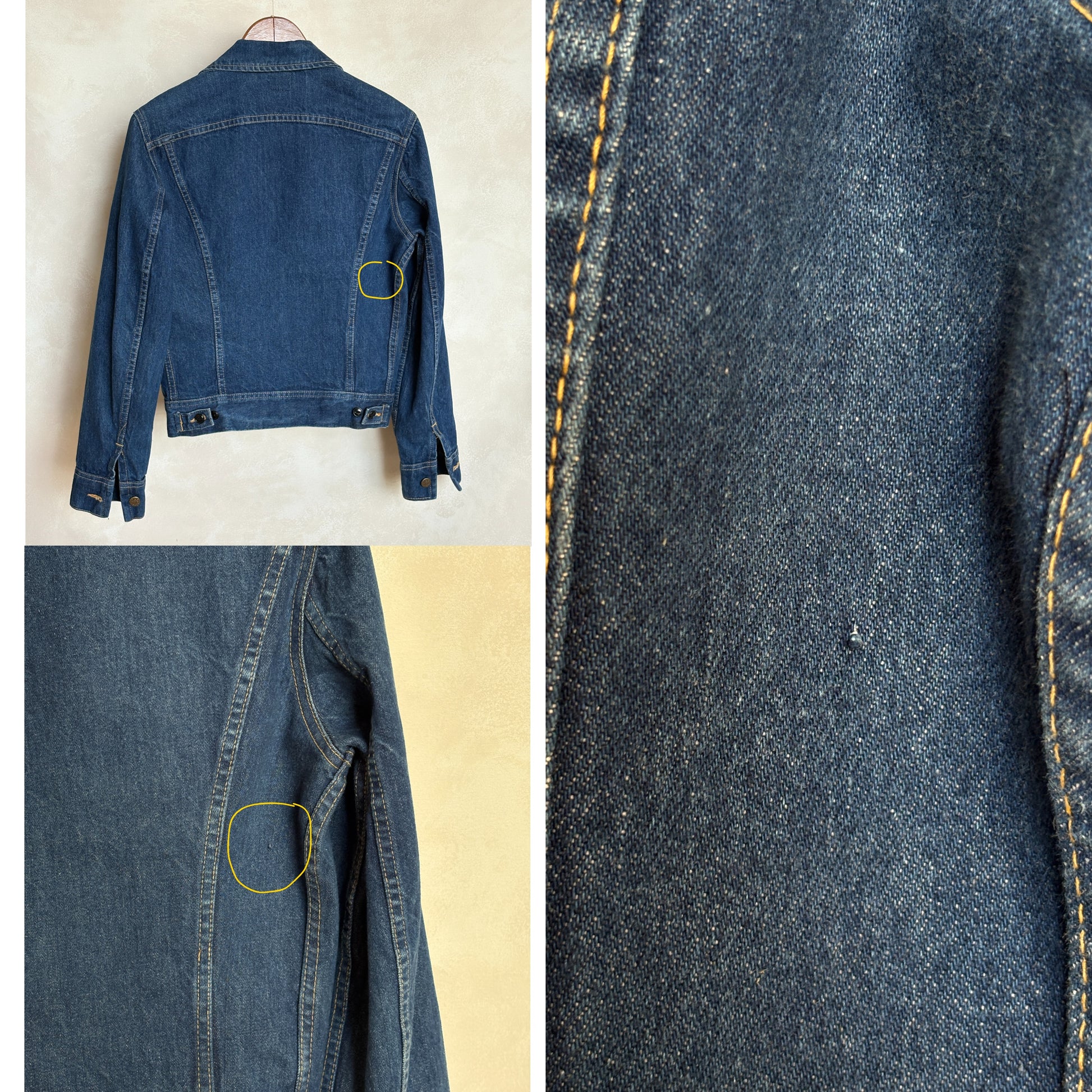 Size 34US / 44EU . Vintage 80s Lee Denim Jacket – 4 Pockets – Made in USA - USA Vintage Bcn