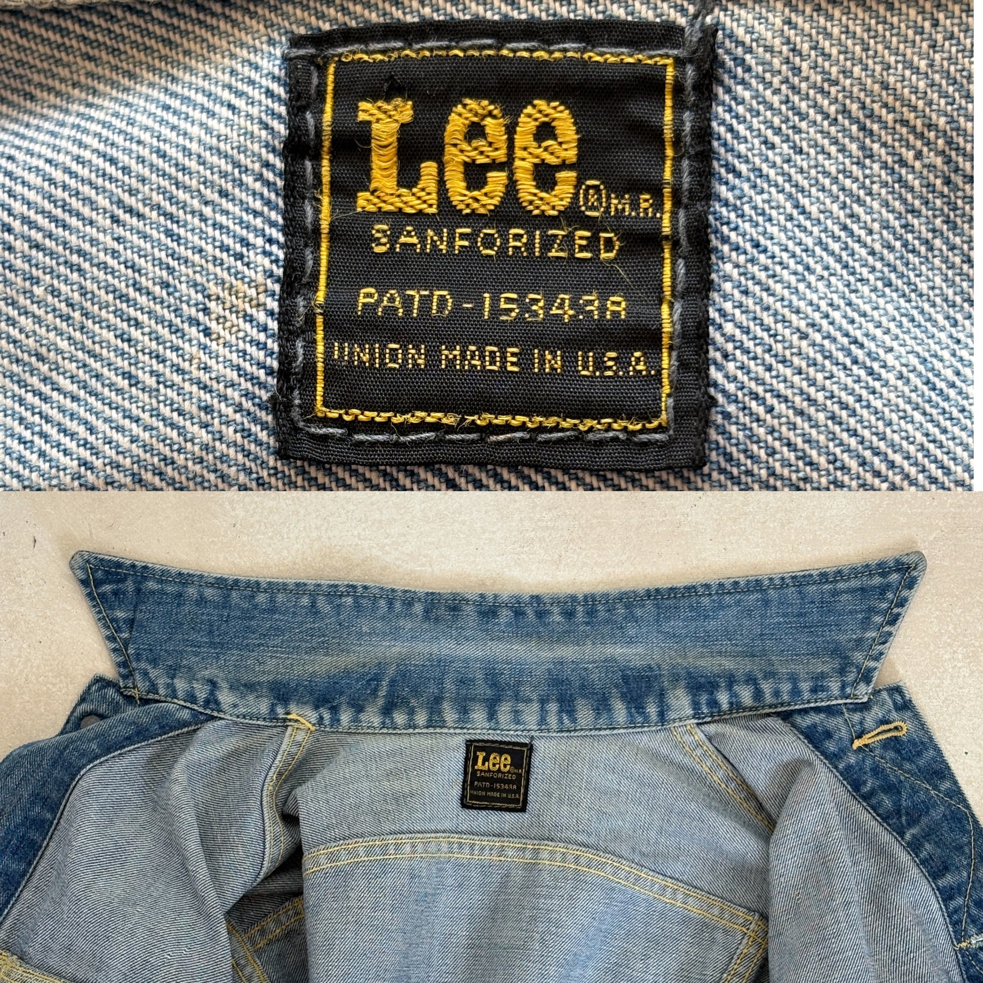 Size 34US / 44EU. Vintage 80s Lee Union Made Denim Shirt – 2 Pockets – Made in USA - USA Vintage Bcn