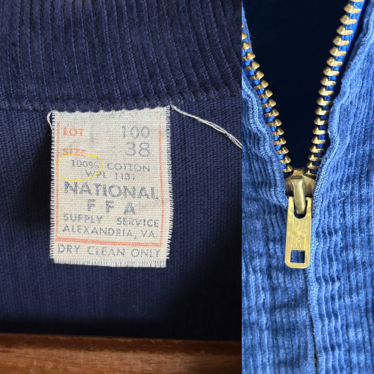 Size 38US / 48EU. Vintage 70s Illinois Future farmer of America jacket. Made in USA-AJ357 Studio