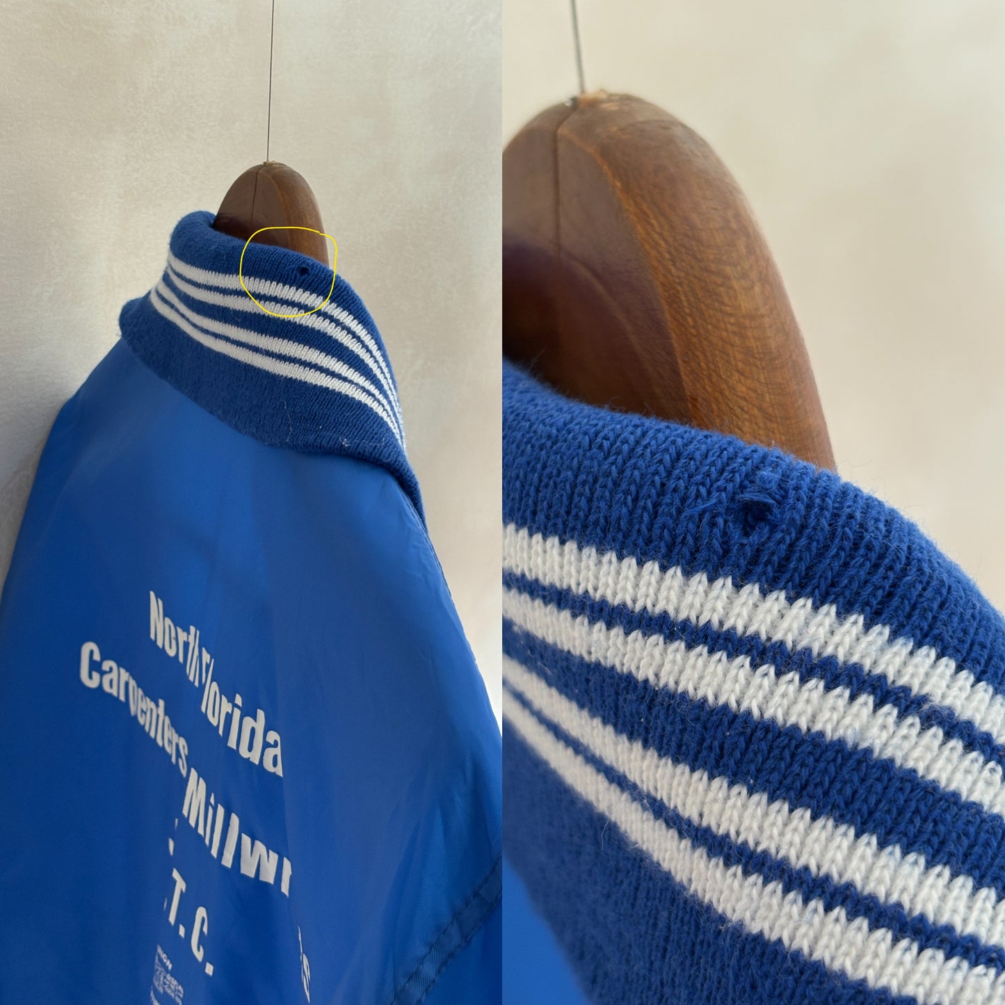 Size Small. Vintage Brotherhood of carpenters 70s Nylon Jacket Made In USA West Wind - USA Vintage Bcn