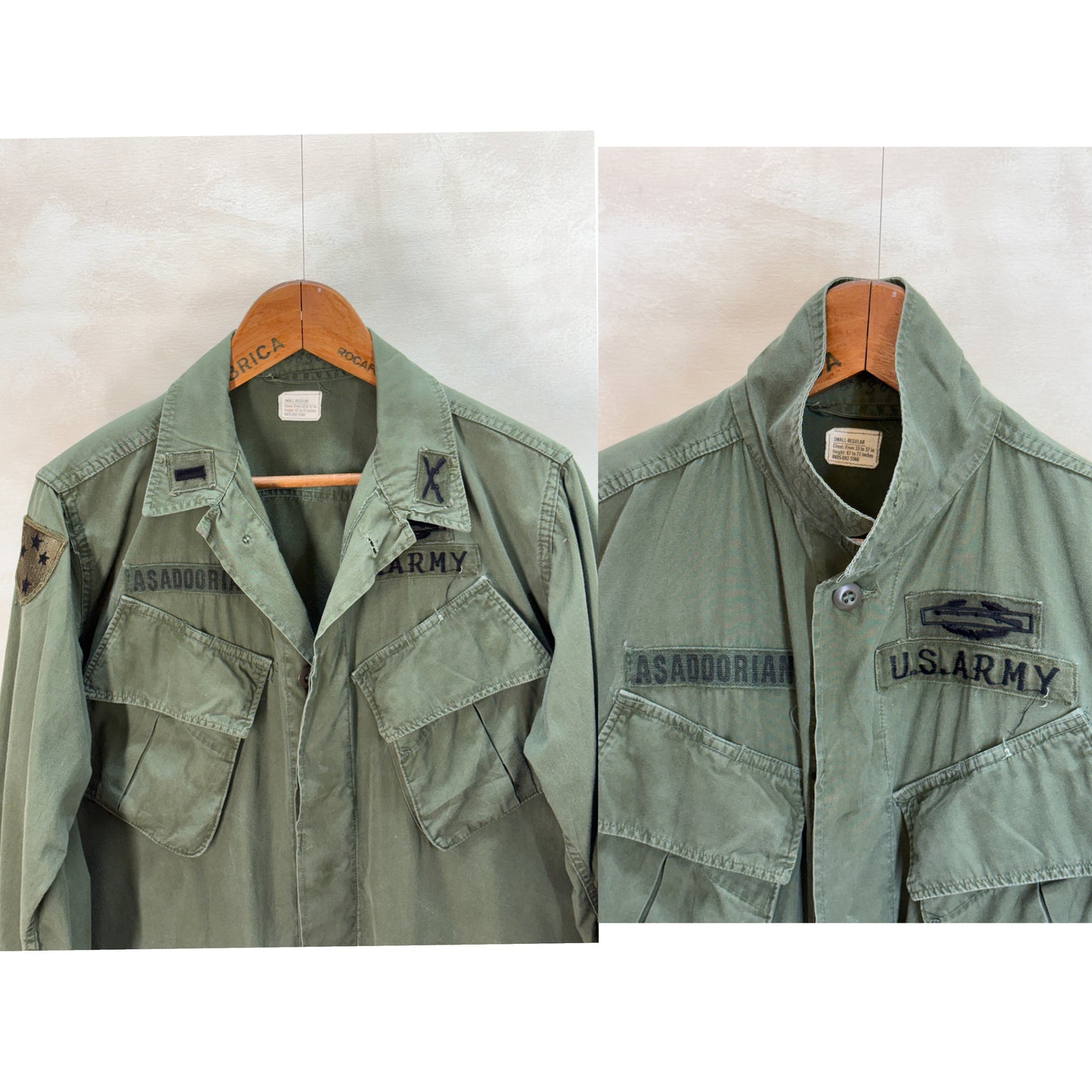 Small Reg. Authentic 1966/67 US Army vintage Vietnam jungle jacket. - USA Vintage Bcn