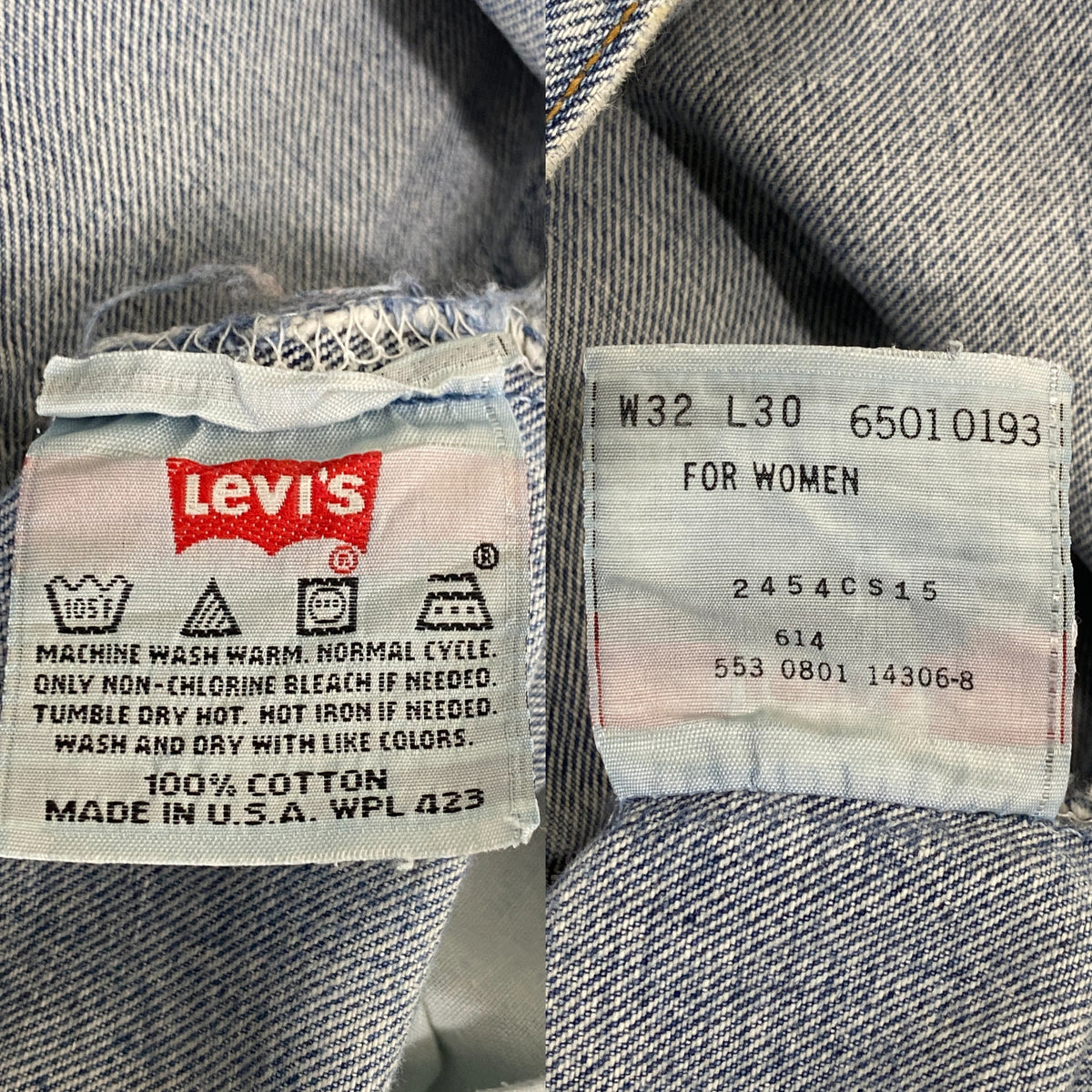 32X30 Levi's 501 Vintage Denim Jeans Made in USA-military-AJ357 Studio