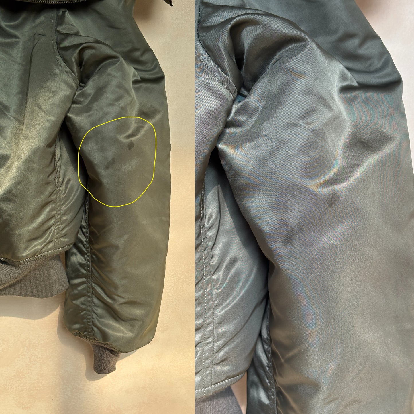 XL  . Authentic 1974 Vintage N2B Military Flight Jacket — Authentic U.S. Air Force Cold Weather Bomber
