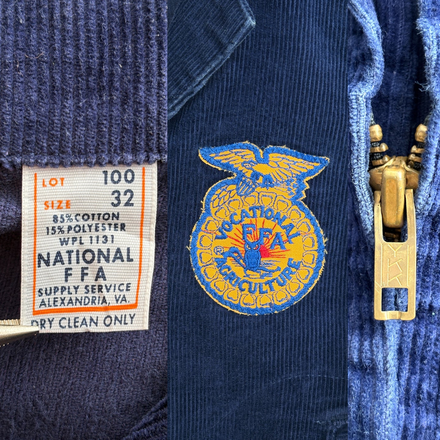 Size 32US / 42EU. 70s Vintage Texas Future farmer of America jacket.Made in USA-AJ357 Studio