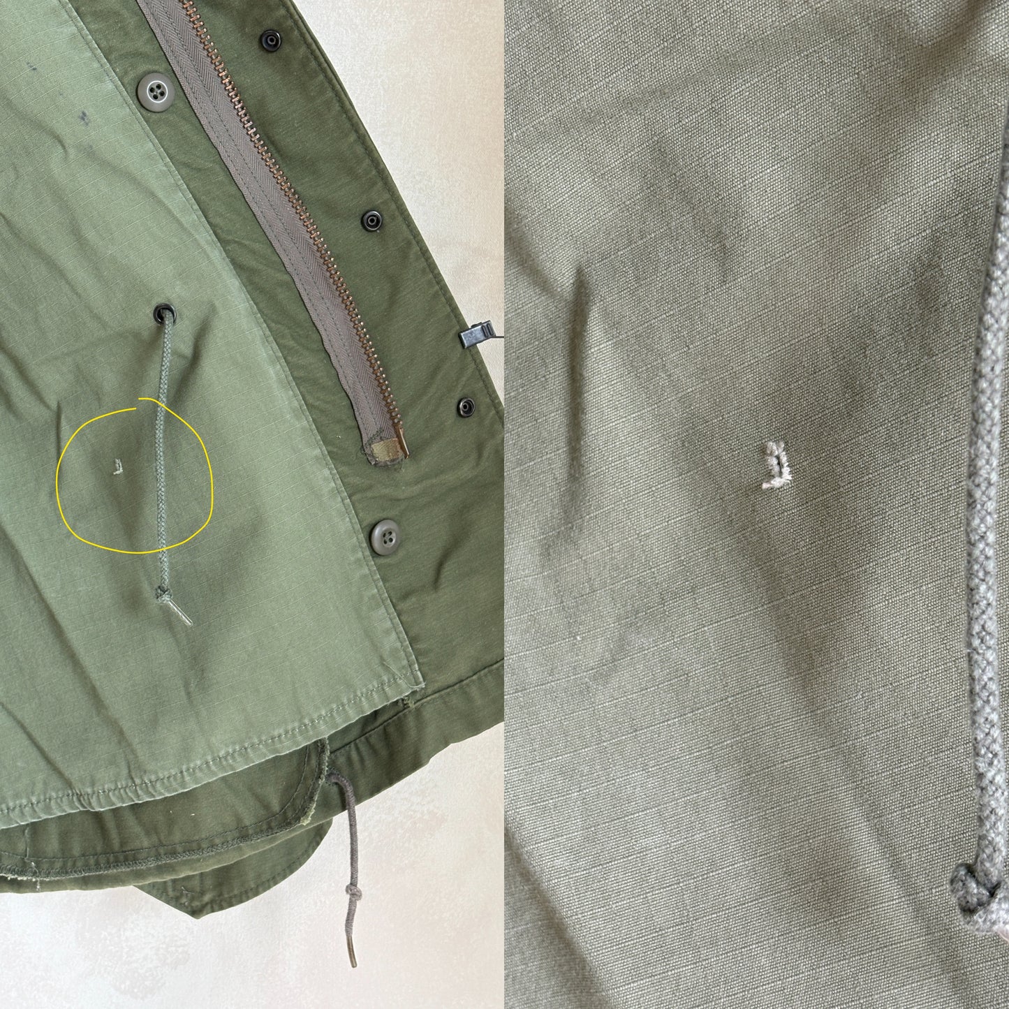 X Small Short. Authentic 1982 US Army M-65 field jacket Military - USA Vintage Bcn