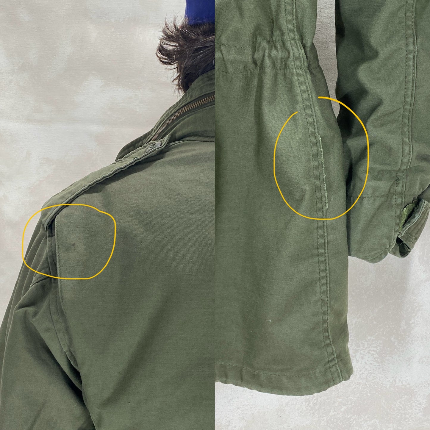 Small Reg. Authentic 1982 US Army Vintage M-65 field jacket - USA Vintage Bcn