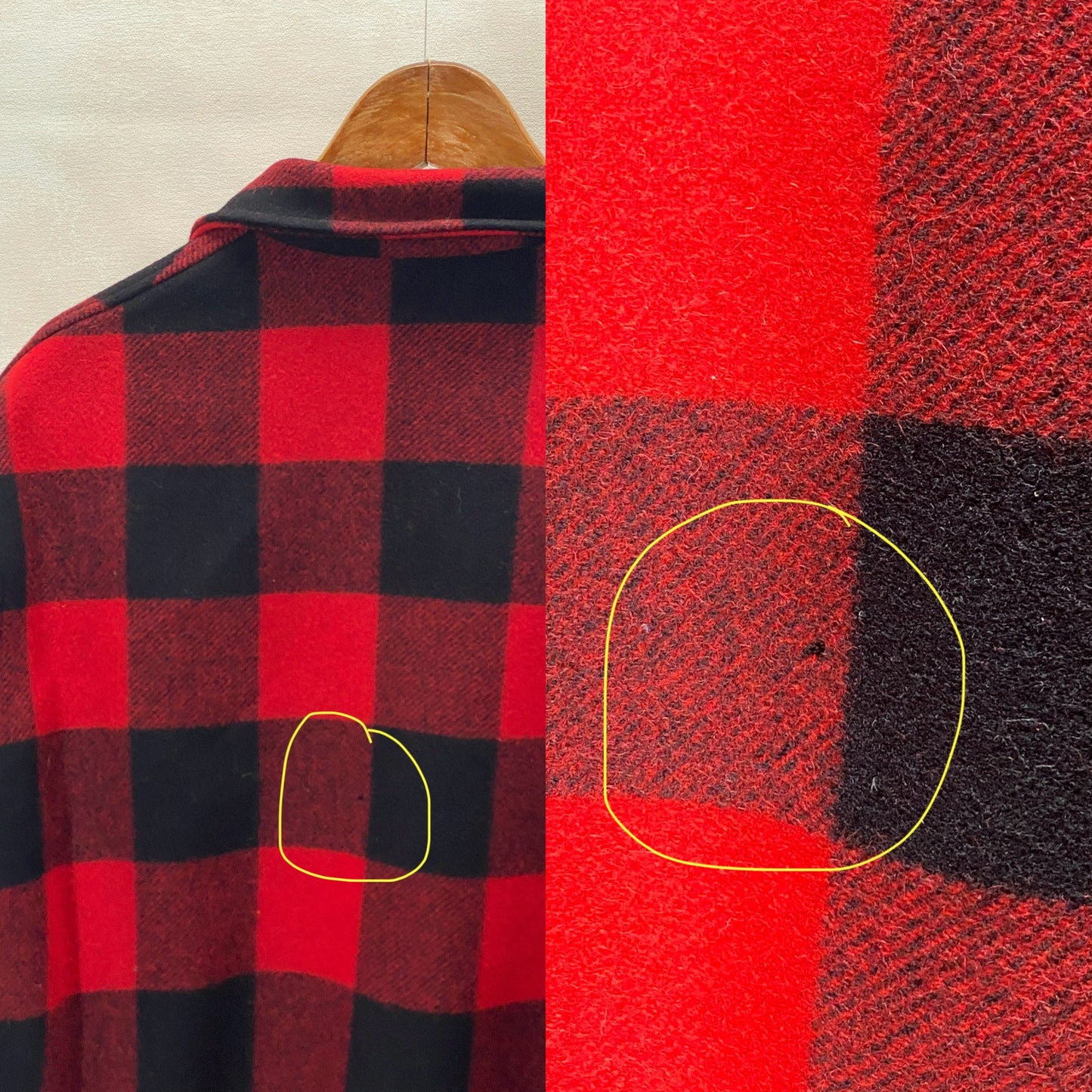Size Medium- Vintage 60s Pendleton Buffalo Plaid Wool Jacket - USA Vintage Bcn