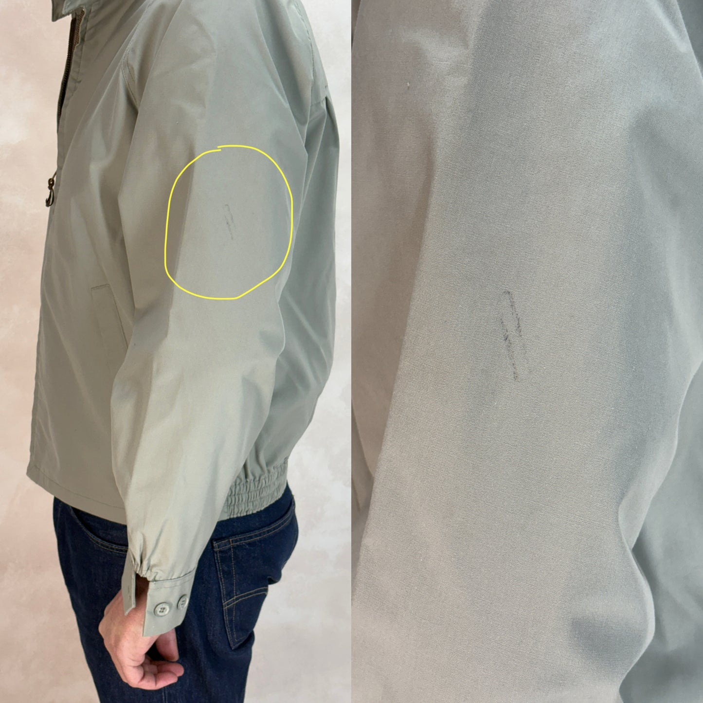 Size large , 70s Light jacket. Talon zipper - USA Vintage Bcn