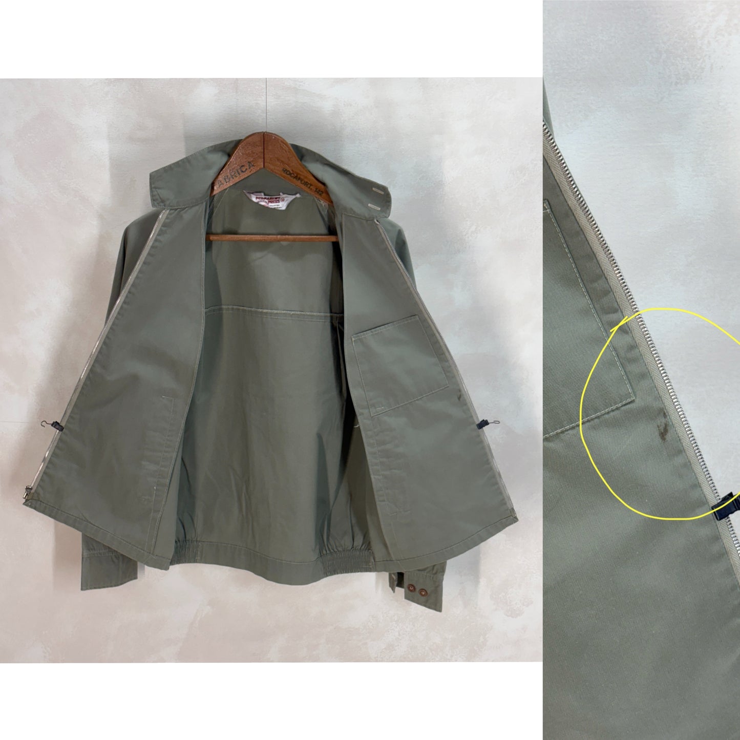 Size Med , 60s Light cotton jacket Made in Singapore - USA Vintage Bcn