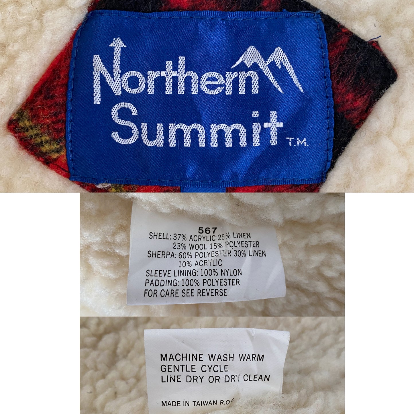 size Medium. 90s Plaid jacket with sherpa lining