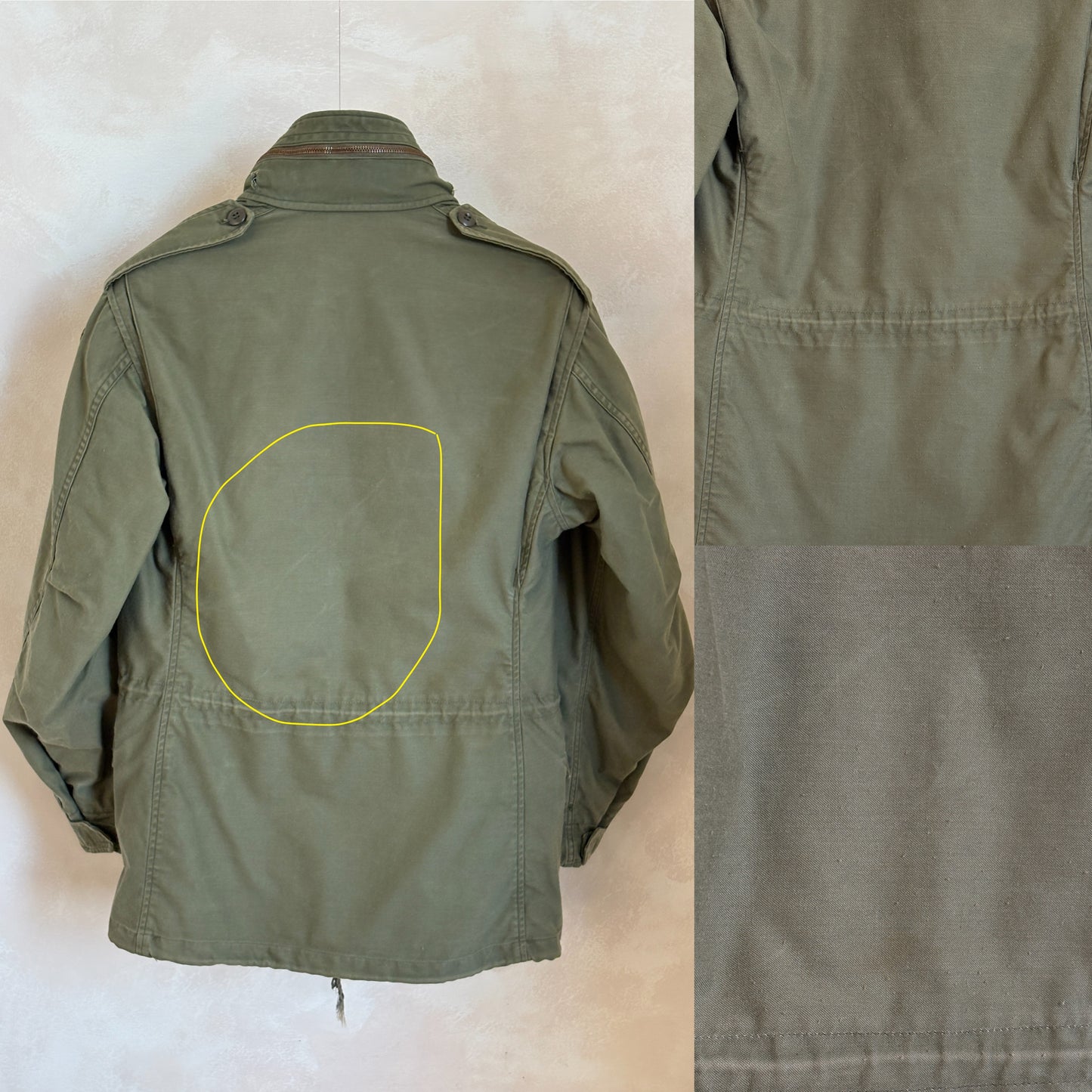 Small Reg. Authentic John Ownbey 1974 US Army M-65 Field Jacket – OG-107 – Vintage Military Issue - USA Vintage Bcn